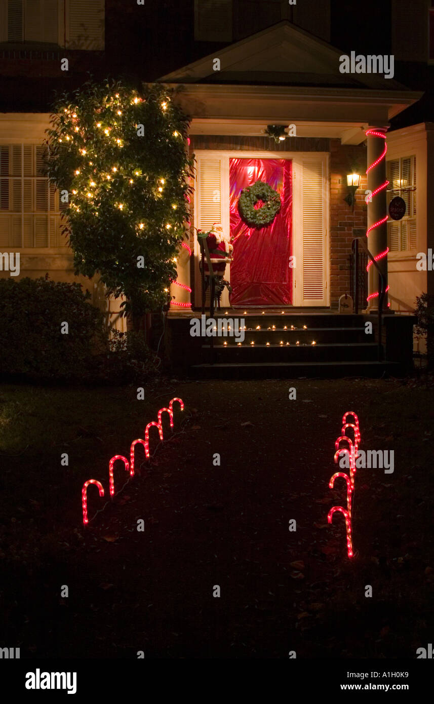 Candy Cane Lane Stock Photo Alamy