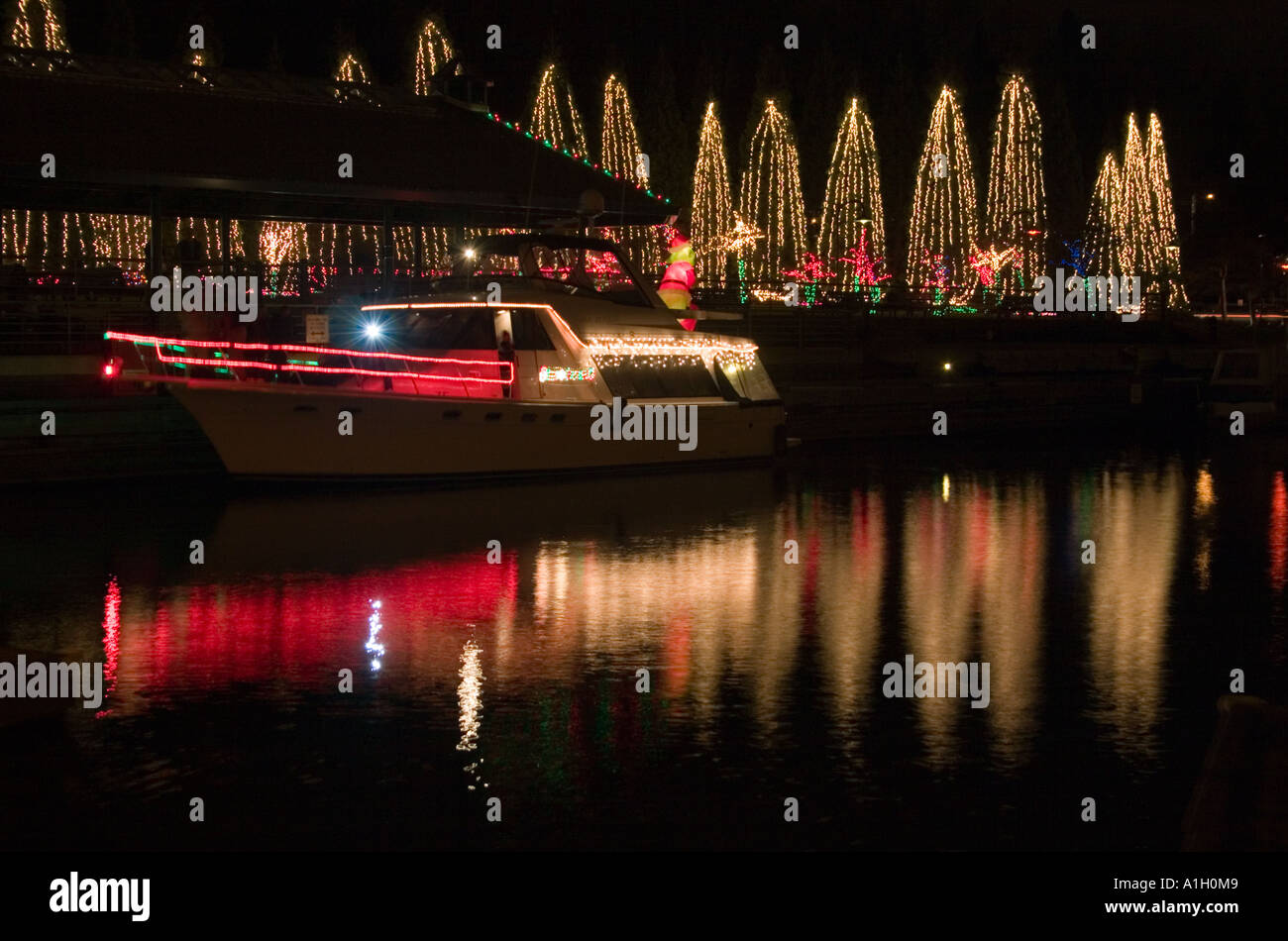 Christmas Lights Renton Stock Photo Alamy
