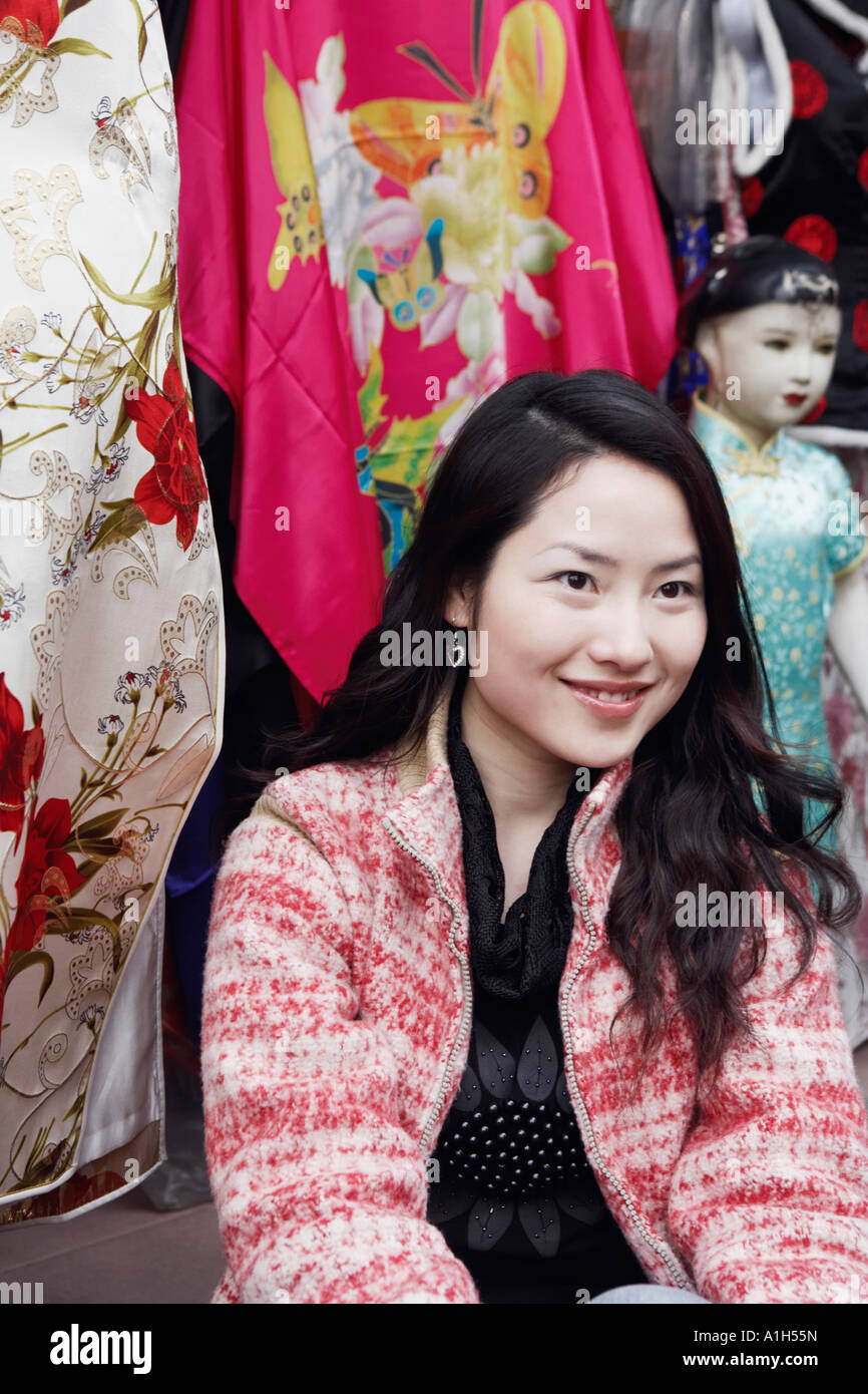 Close-up of a young woman smiling Stock Photo - Alamy