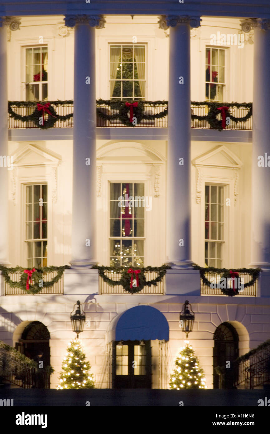 White house washington dc christmas hires stock photography and images