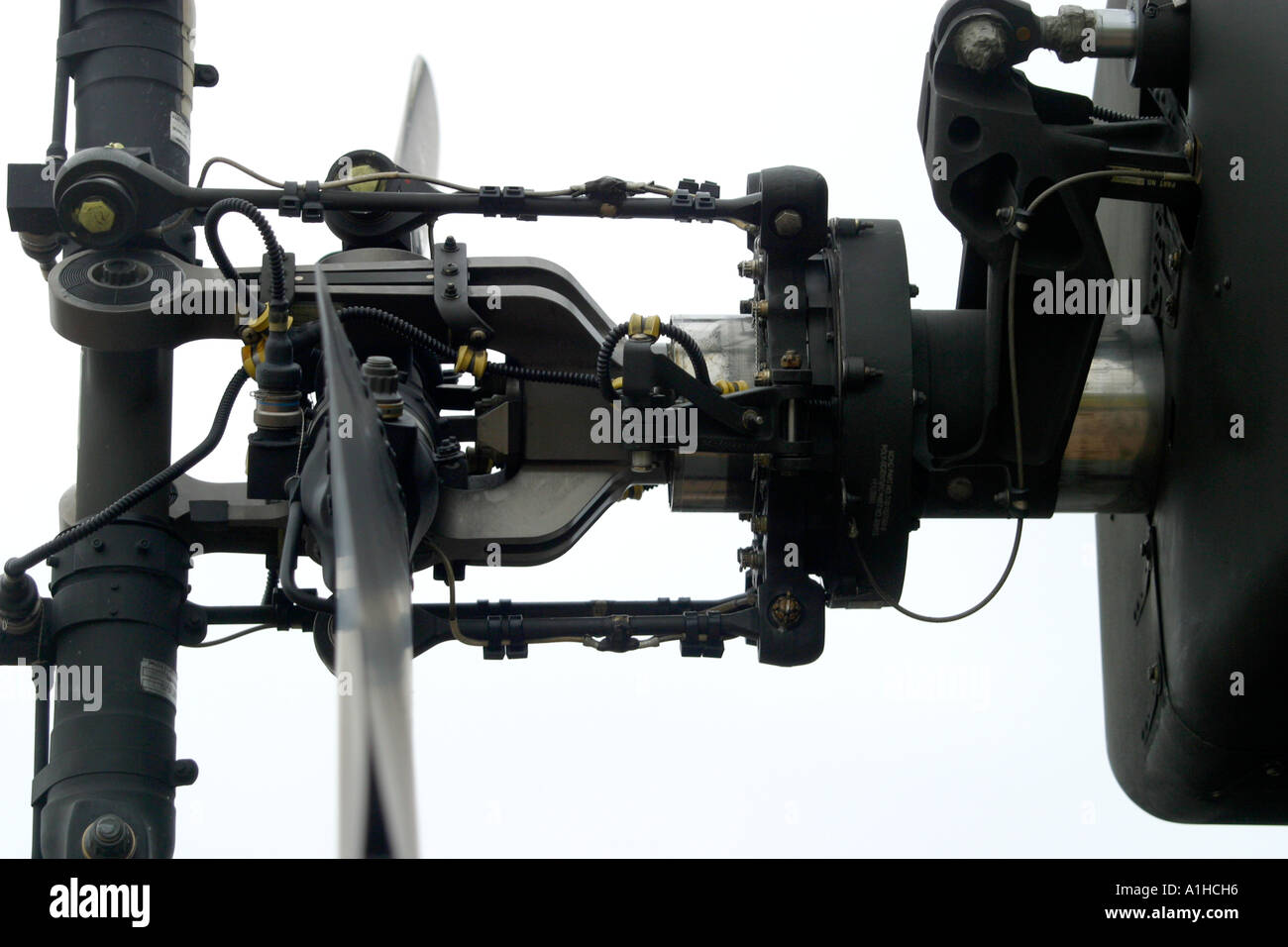 Tail rotor assembly detail on Apache attack helicopter Stock Photo Alamy