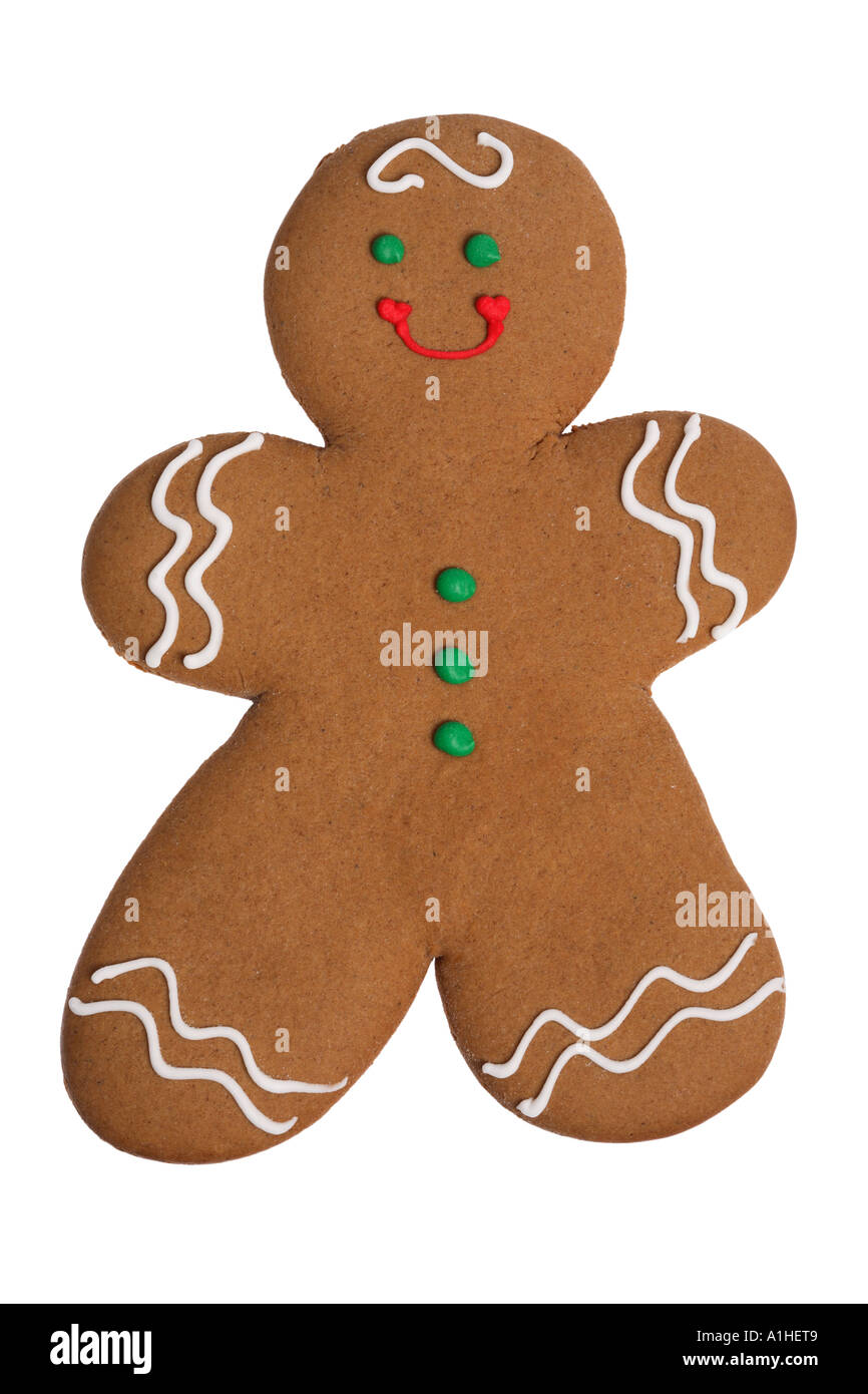 Gingerbread man white background hi-res stock photography and images ...
