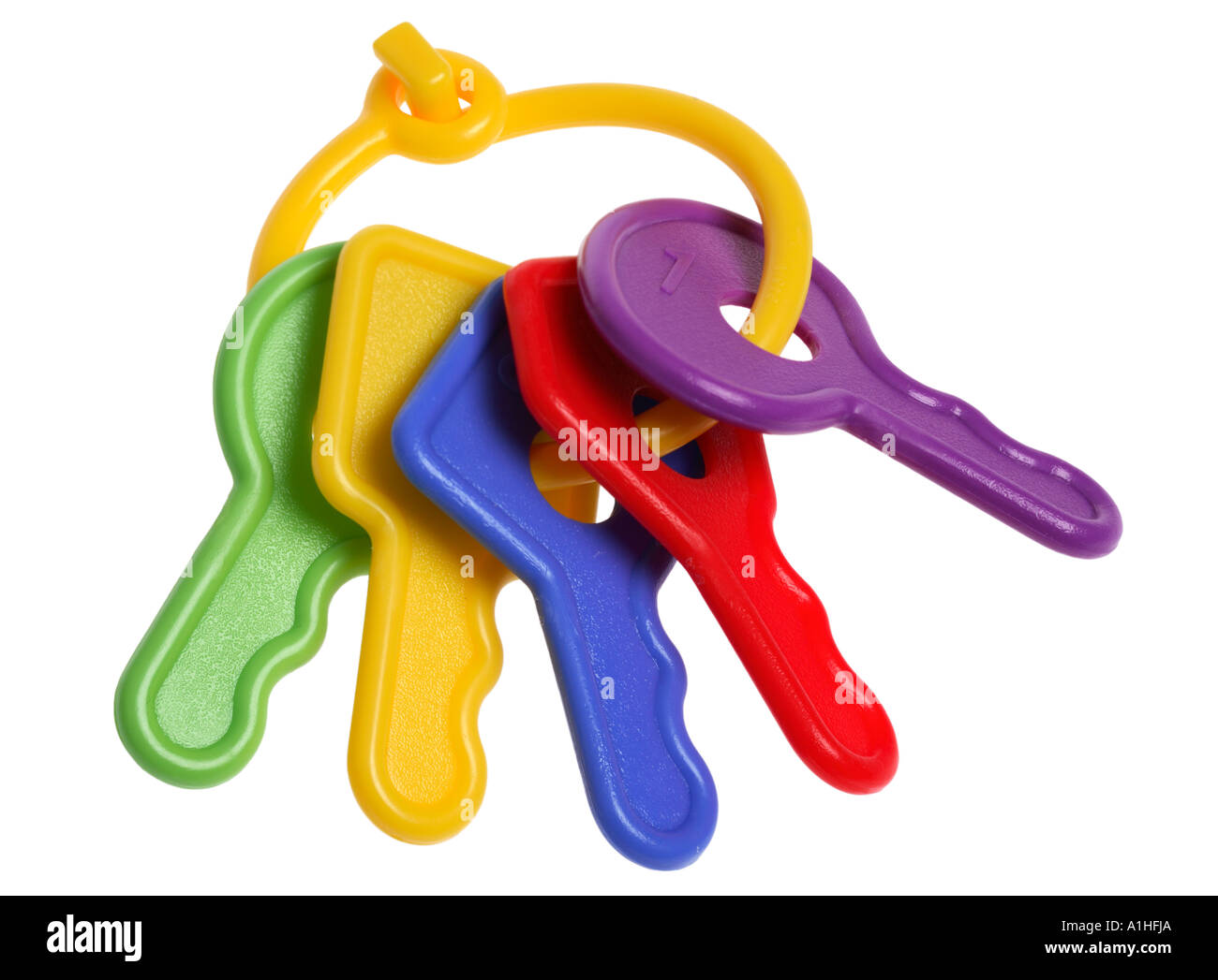 Plastic toy keys Stock Photo