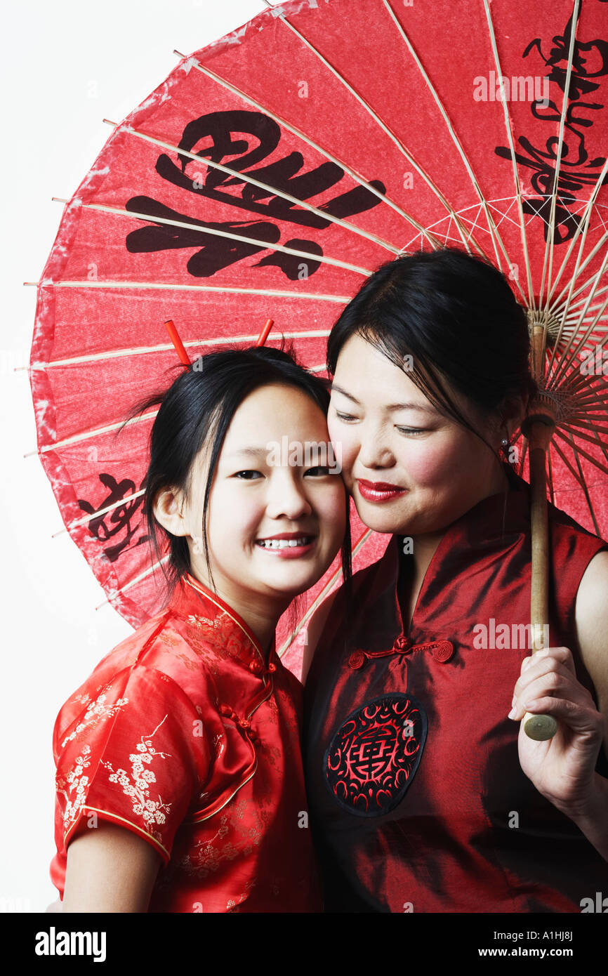 Black Mother And Daughter Profile High Resolution Stock Photography and