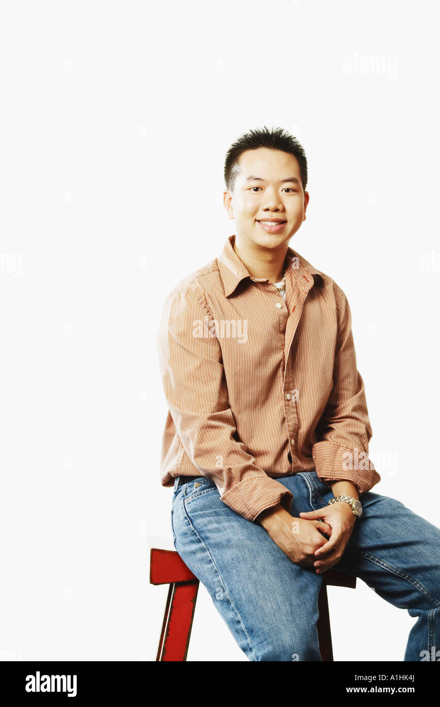 Excited smiling happy young man Cut Out Stock Images & Pictures - Alamy