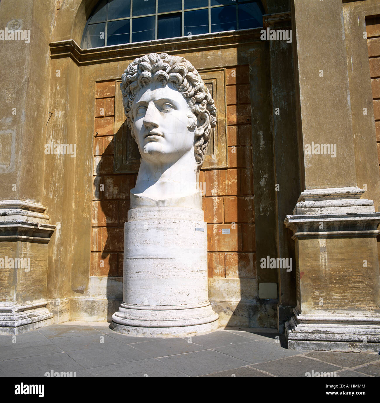 Giant Marble Statue Of Nero National Museum Rome Italy Europe Stock