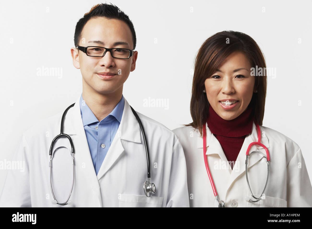 Side view asian male doctor hi-res stock photography and images - Alamy