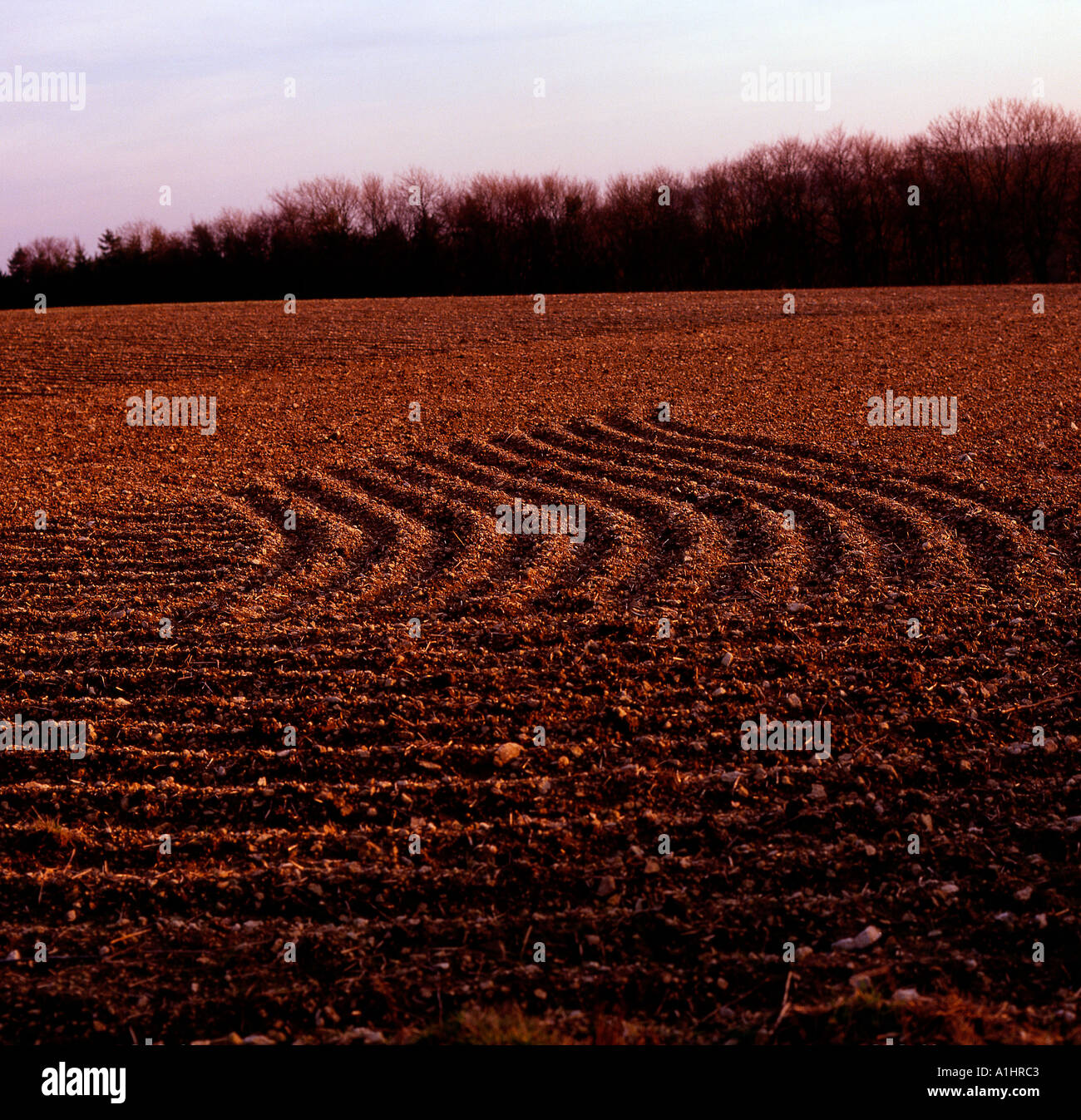 Patterns in ploughed field hi-res stock photography and images - Alamy