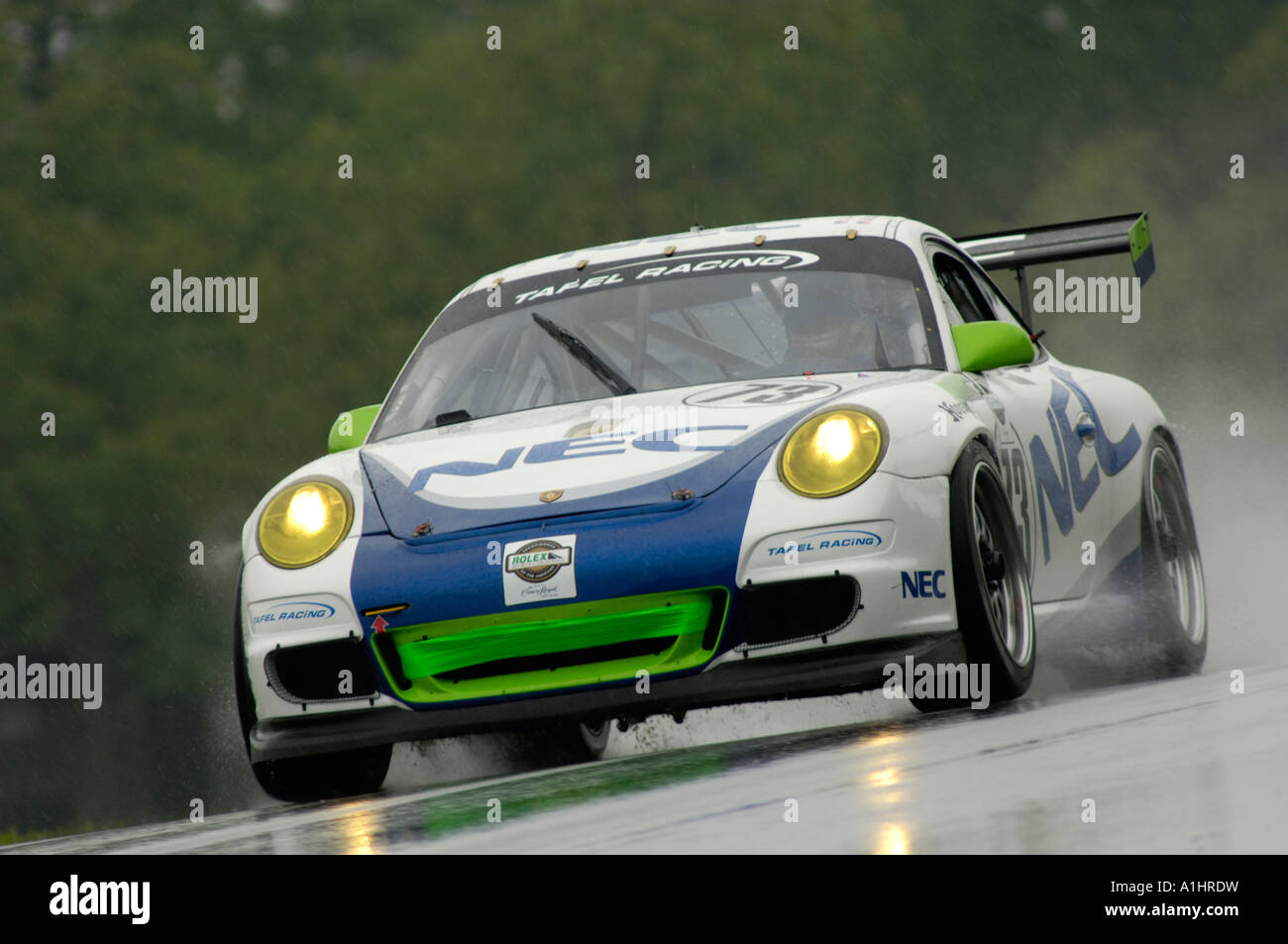 The Tafel Racing Porsche GT3 Cup driven by Andrew Davis and and Jim Tafel at the Emco Gears Classic at Mid-Ohio, 2006 Stock Photo
