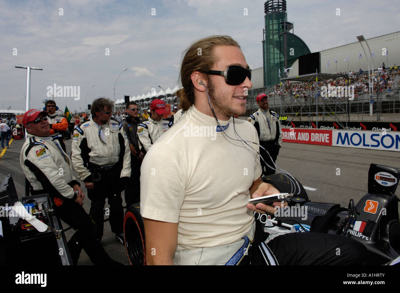 Nelson Philippe prepares for the Molson Grand Prix of Toronto 2006