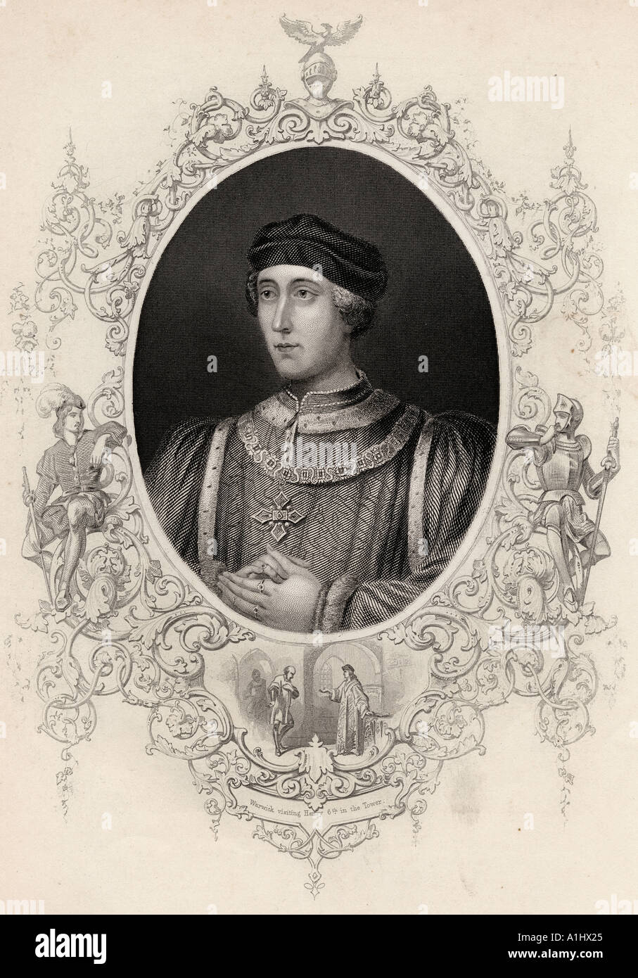 Henry VI, 1421 -1471.  King of England from 1422 - 1461 and from 1470 -1471. Stock Photo