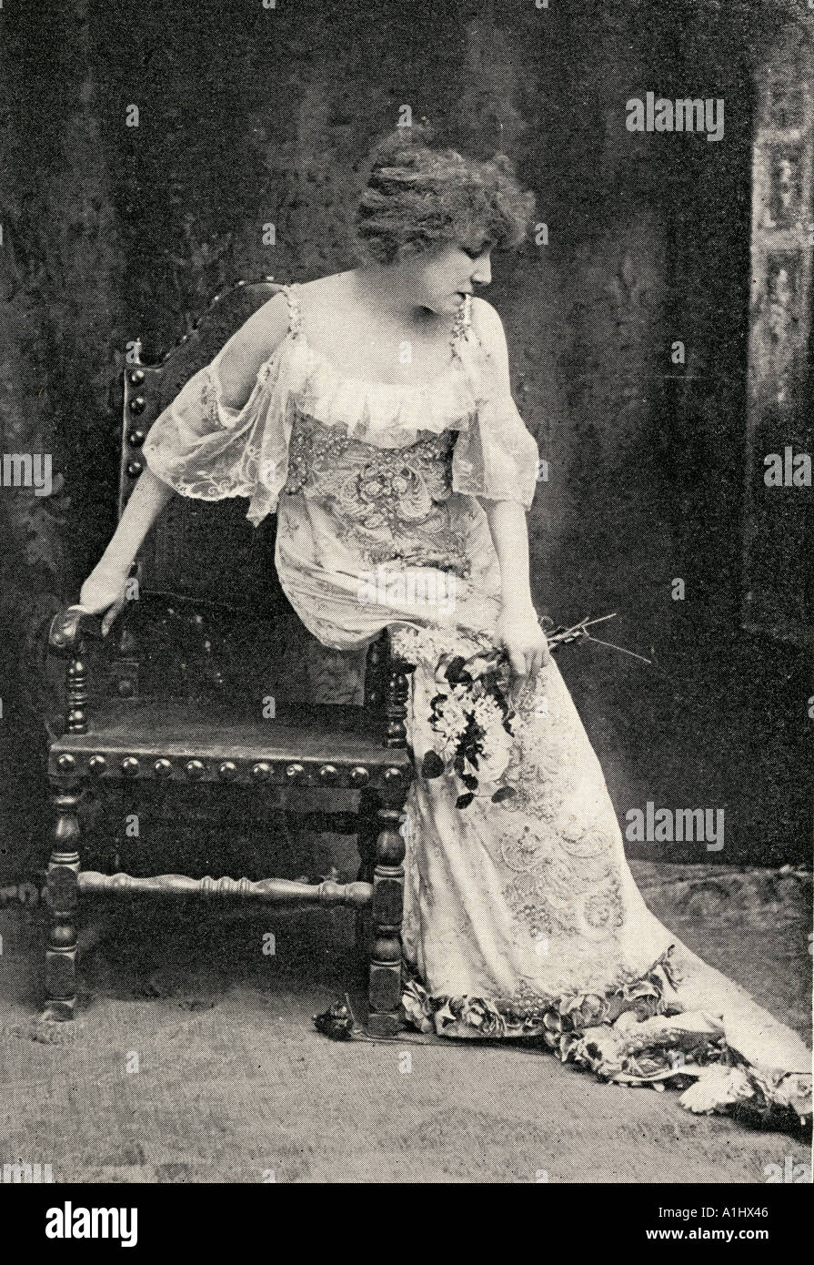Sarah Bernhardt as Camille. Sarah Bernhardt Henriette Rosine Bernard, 1844 - 1923. French actress. Stock Photo