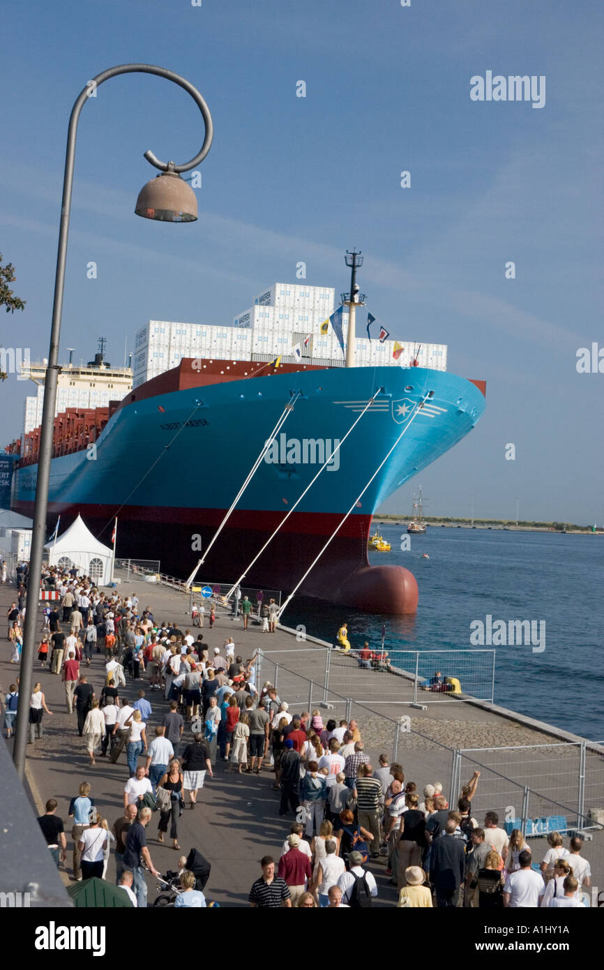 Presentation of Albert Maersk on August the 28 2004 in Langelinie harbor in Copenhagen Stock Photo