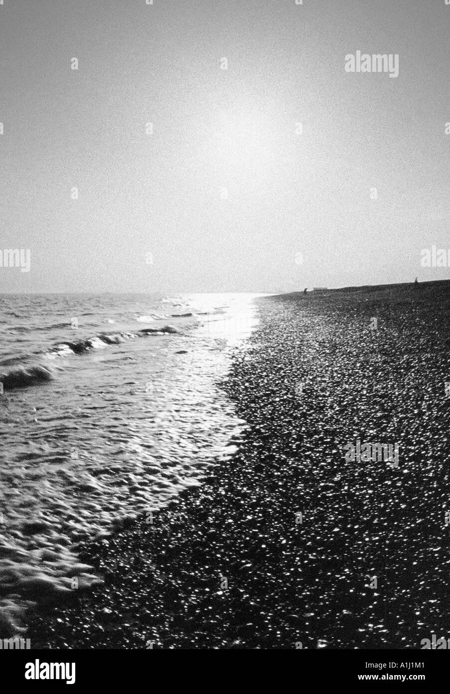 Europe pebble beach Black and White Stock Photos & Images - Alamy