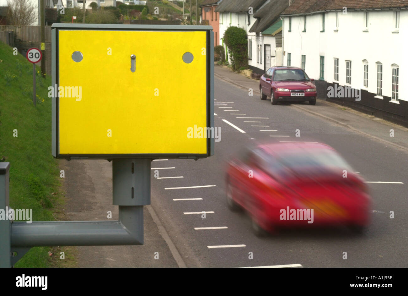 A YELLOW SPEED CAMERA UK Stock Photo Alamy