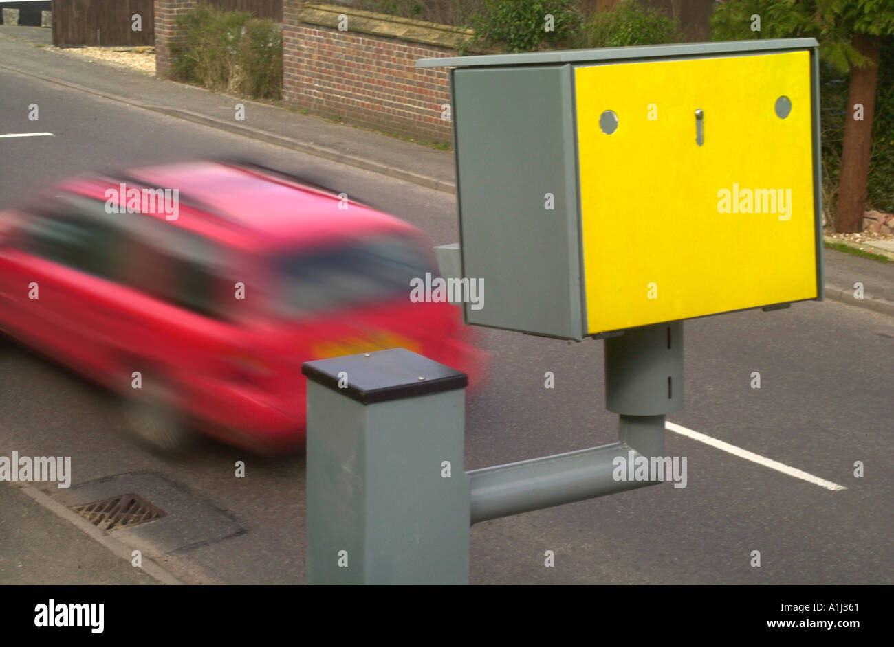 A YELLOW SPEED CAMERA UK Stock Photo Alamy