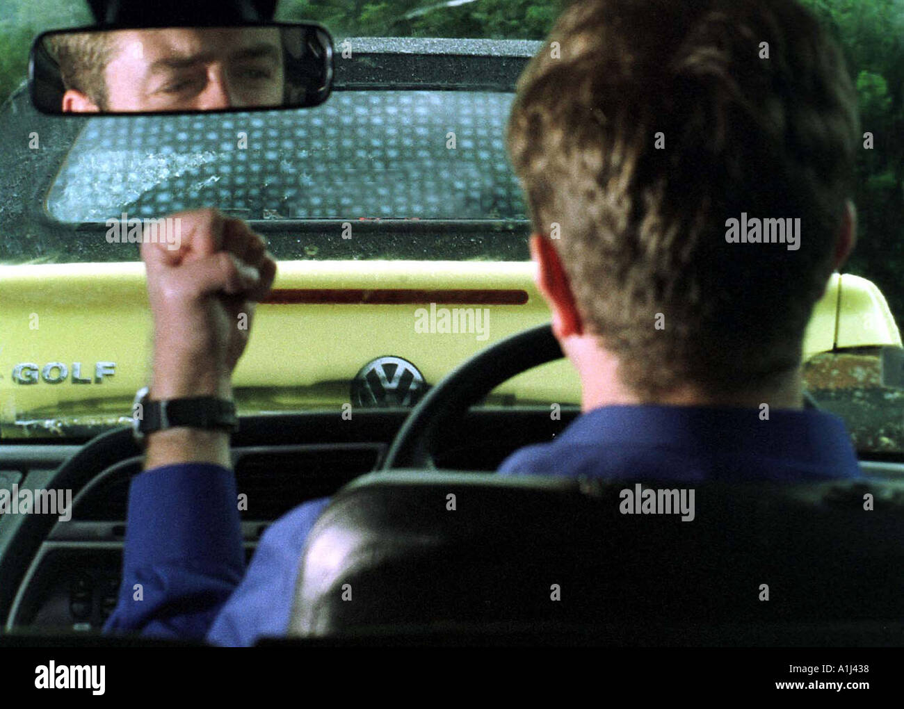 A DRIVER WITH ROAD RAGE UK Stock Photo - Alamy