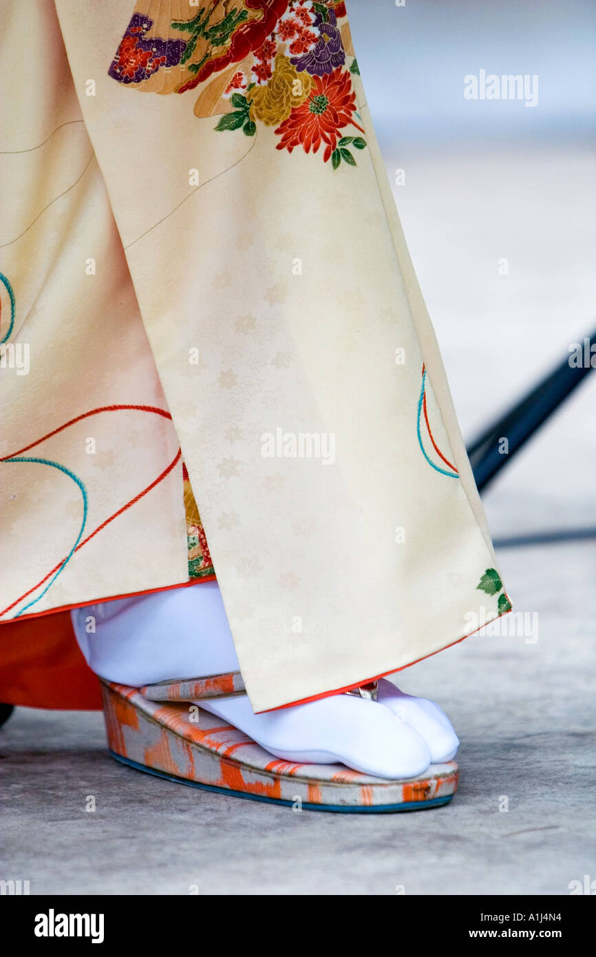 Traditional Japanese Tabi Sock and Sandal Stock Photo - Alamy
