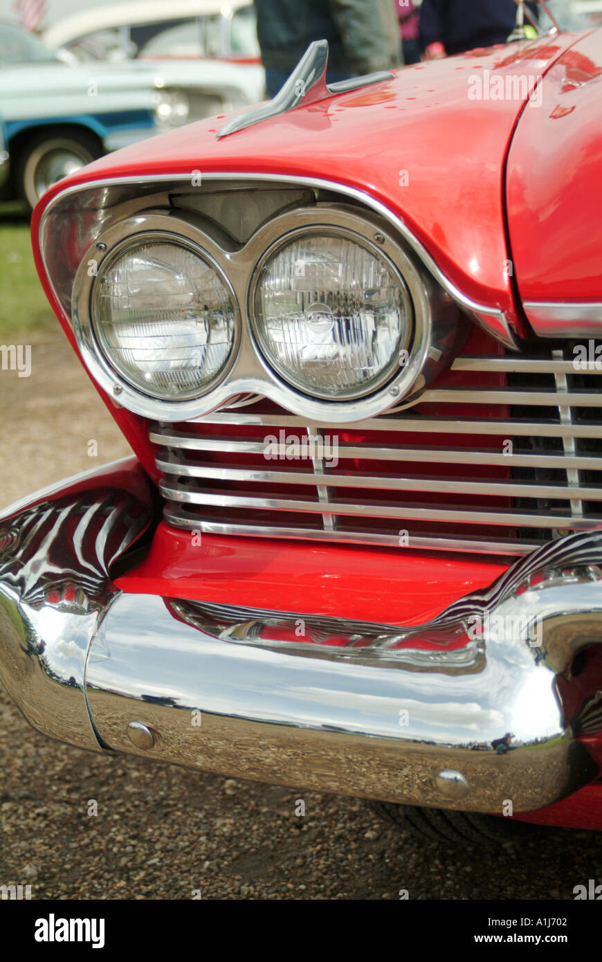 1958 plymouth fury classic car american us usa v8 engine gas guzzler chrome fins stephen king christine Stock Photo