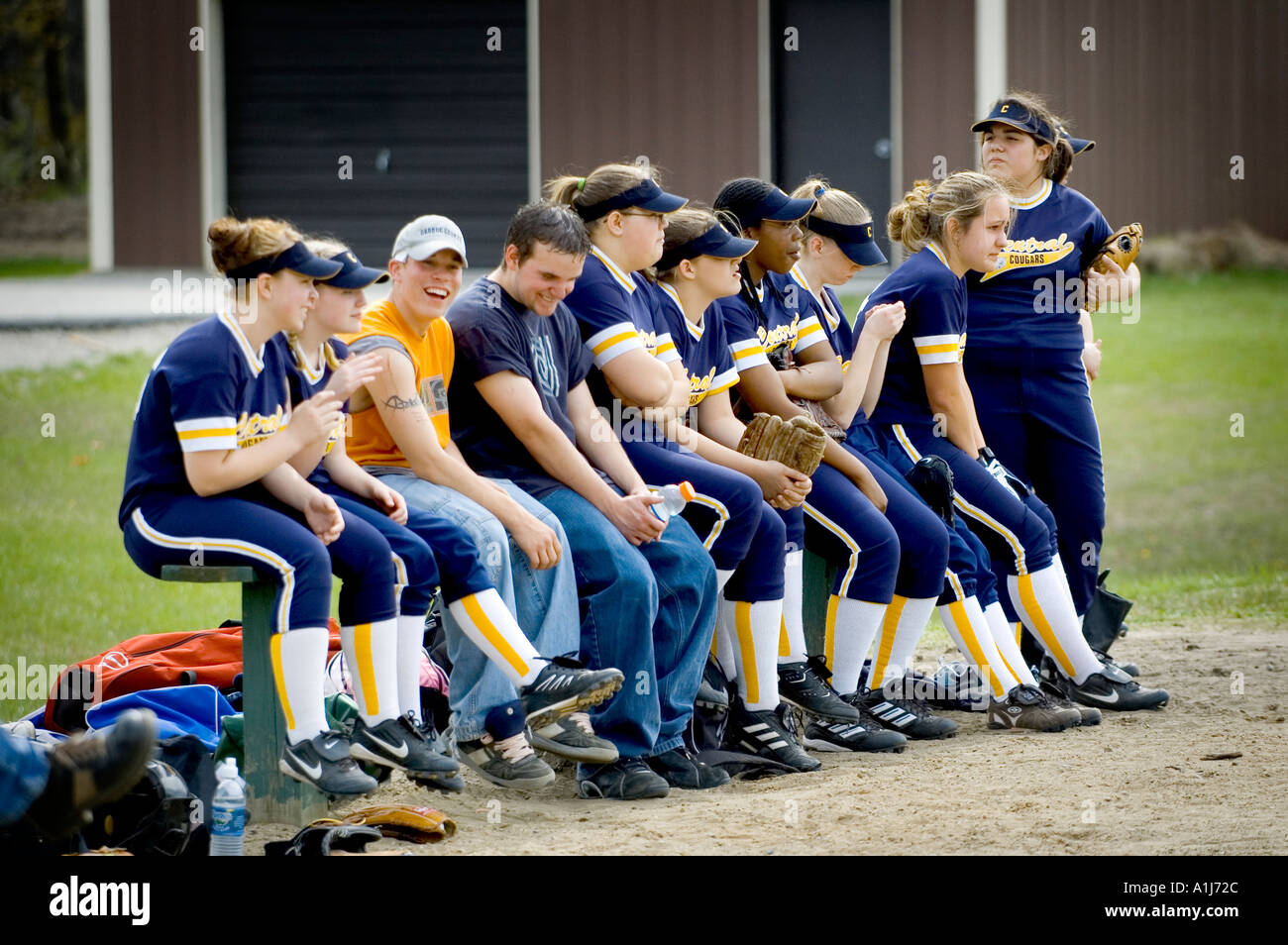 Female baseball uniform hires stock photography and images Alamy