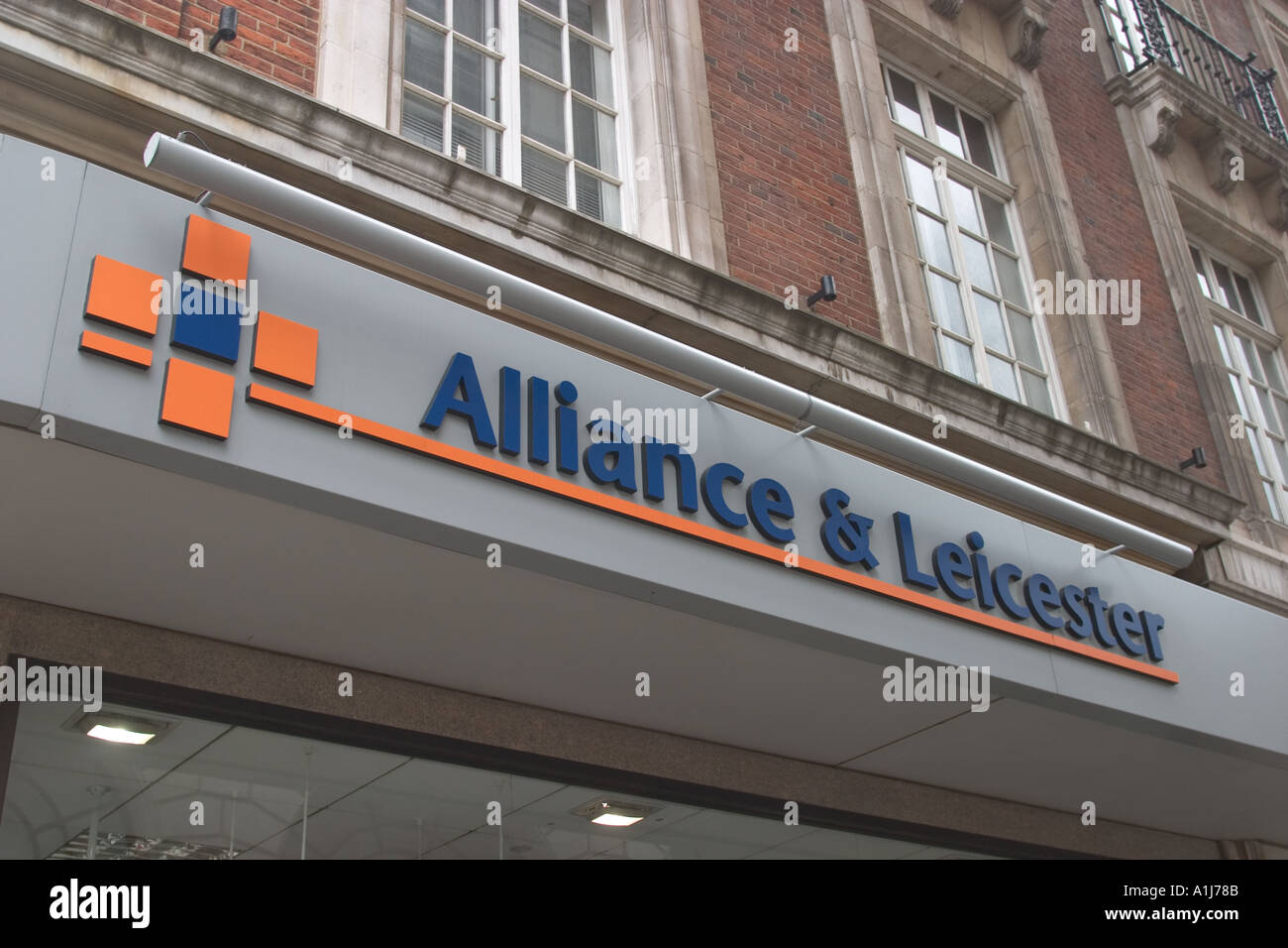 Alliance and Leicester Building Society sign Stock Photo - Alamy