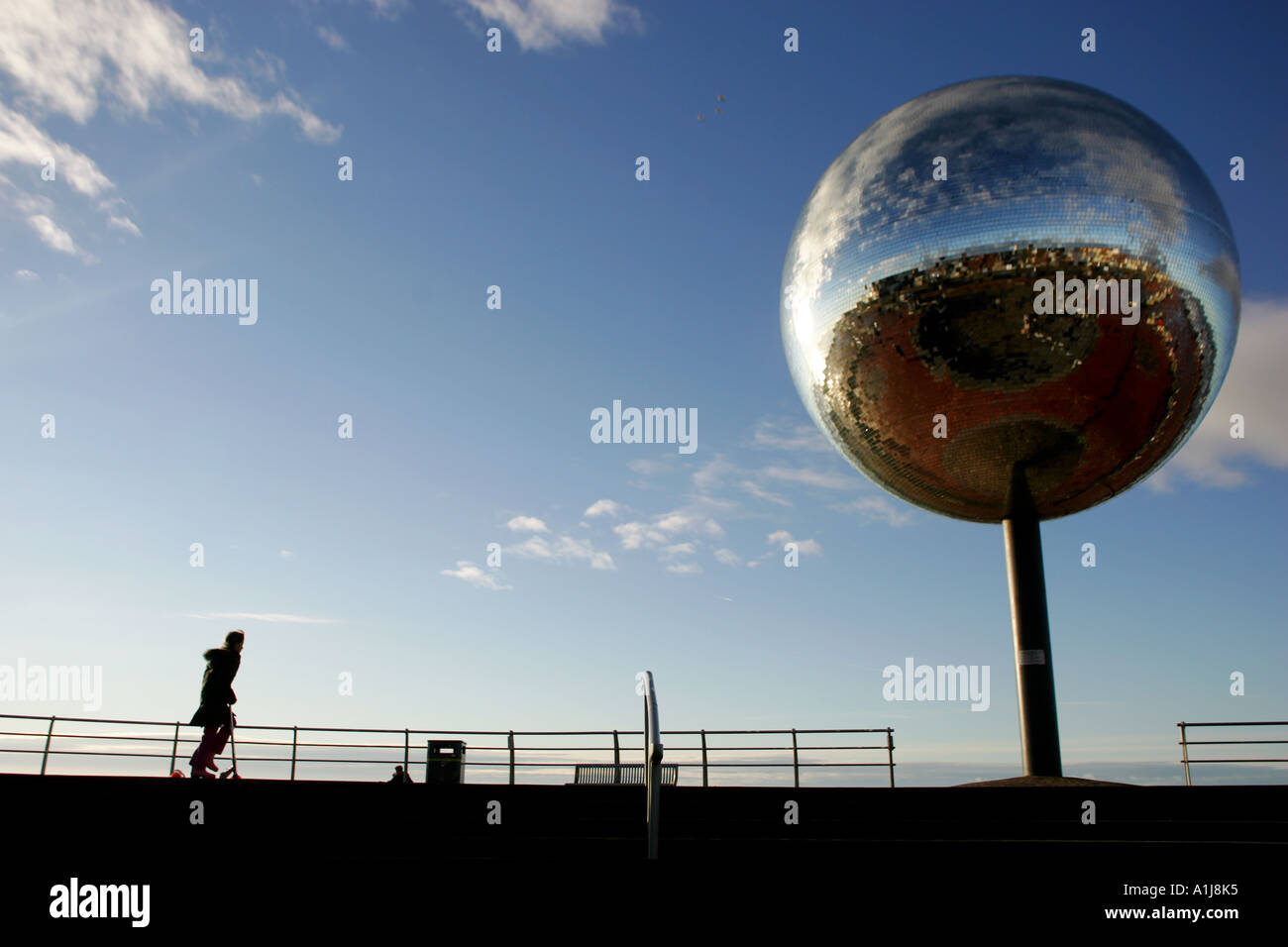 Worlds Largest Glitterball, Blackpool, Lancashire Stock Photo