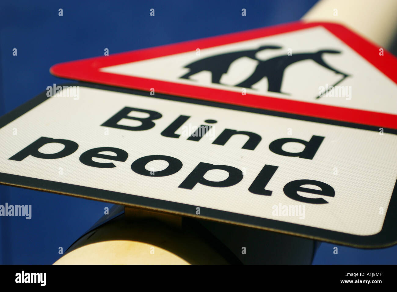 Sign for blind people hi-res stock photography and images - Alamy