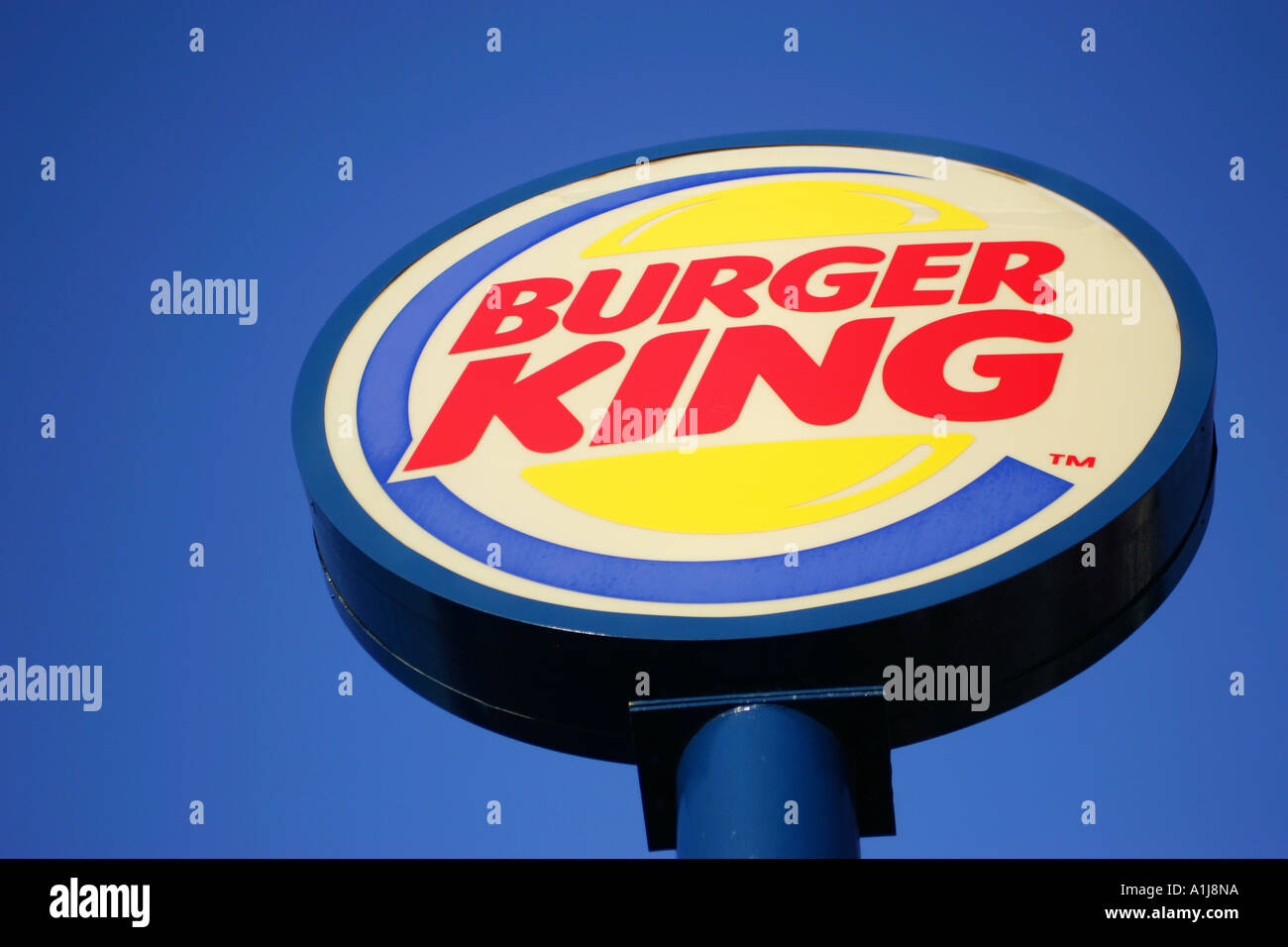 Burger King Sign, Blackpool, Lancashire Stock Photo