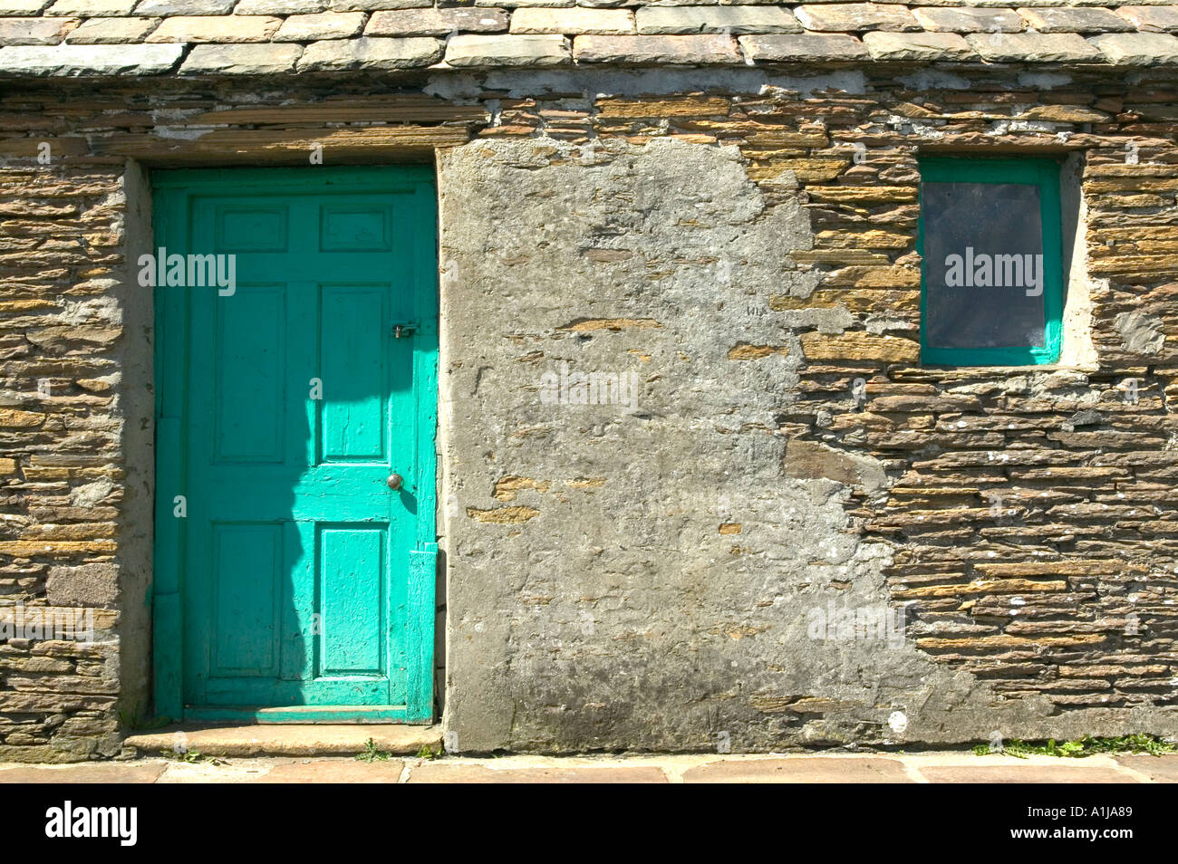 A tiny fisherman cottage in Stromness on Mainland Orkney in Scotland UK Stock Photo