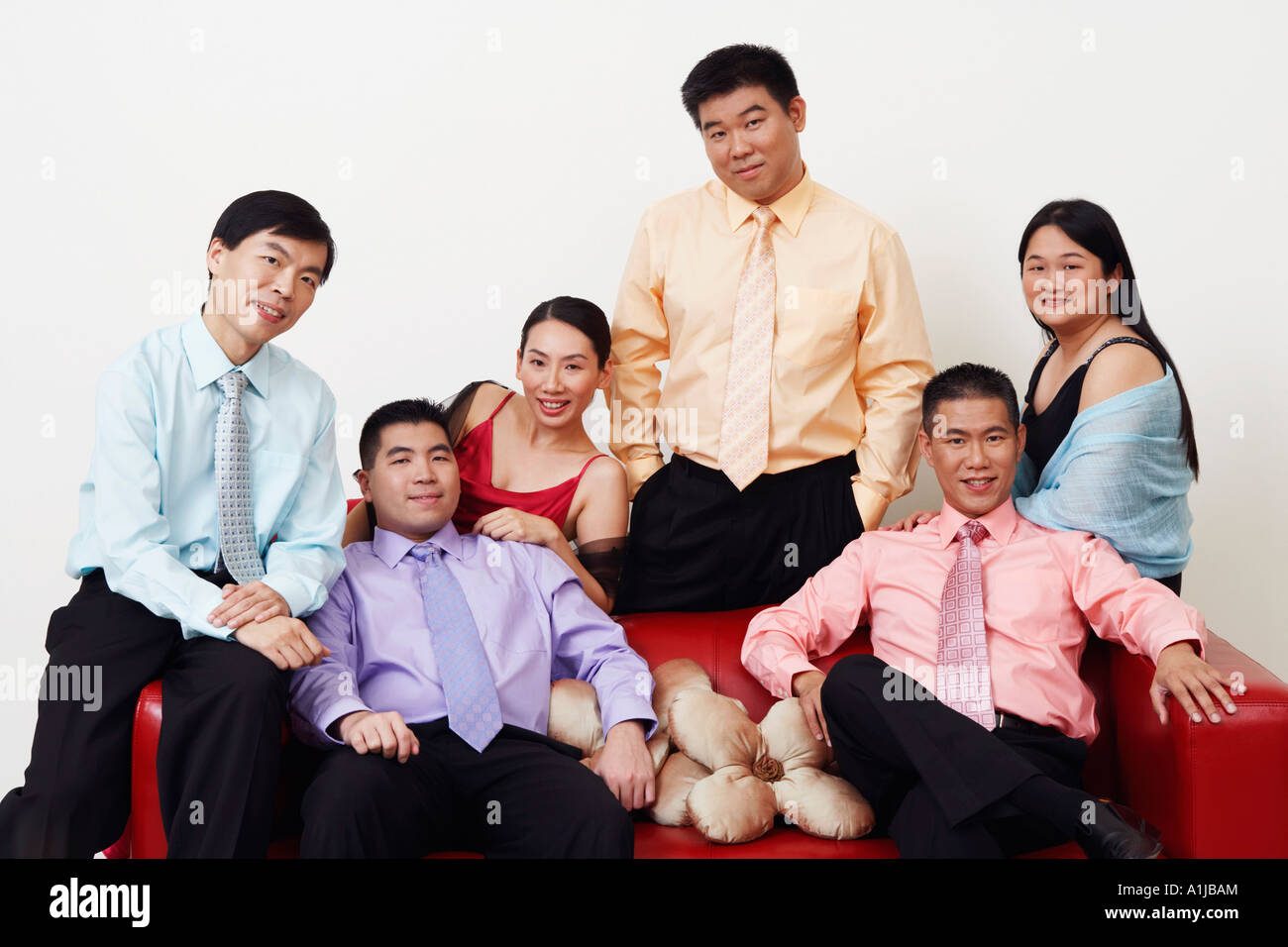 Portrait of a group of business executives posing Stock Photo - Alamy