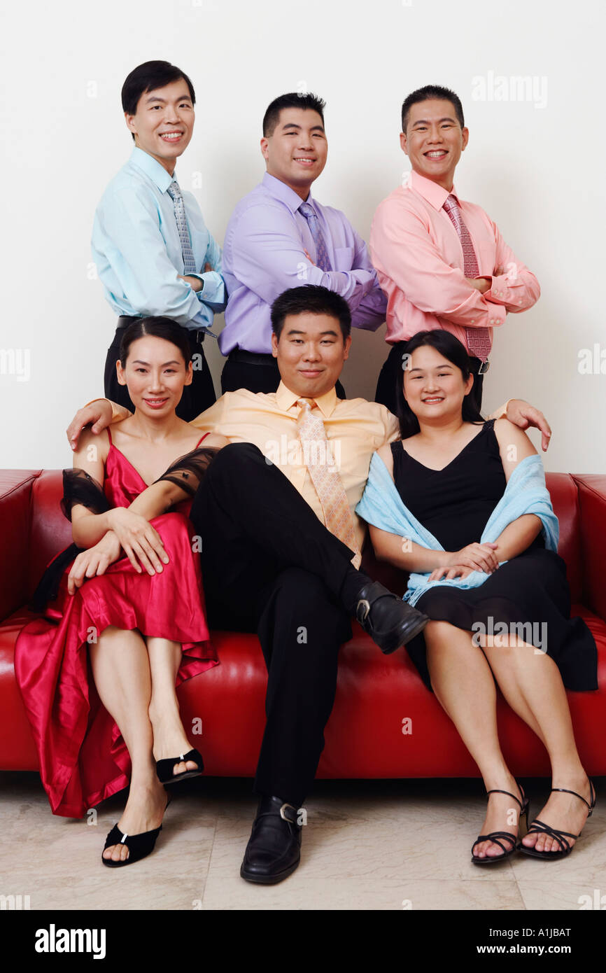 Portrait of a group of business executives posing Stock Photo - Alamy