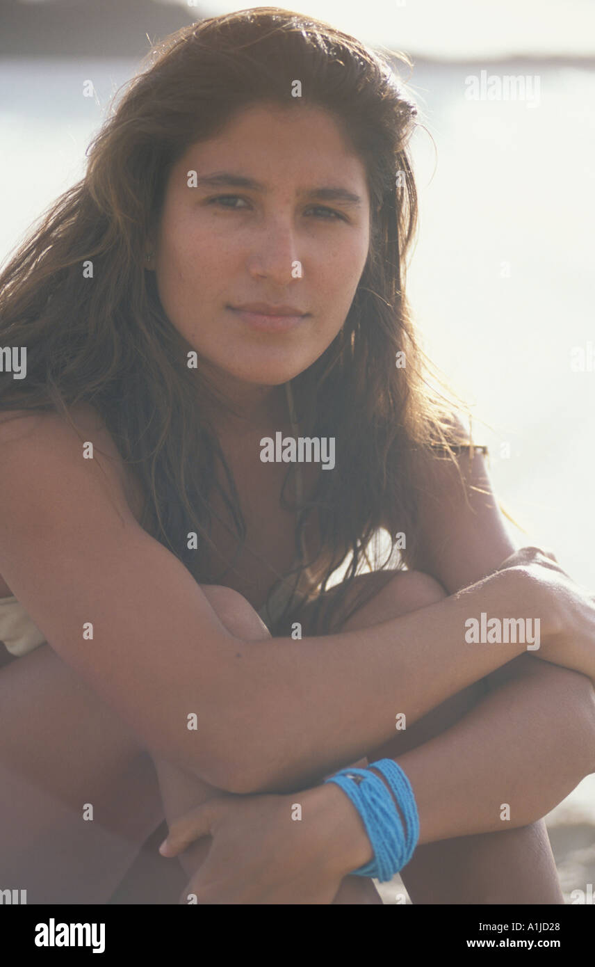 latina-woman-in-bikini-on-beach-stock-photo-alamy