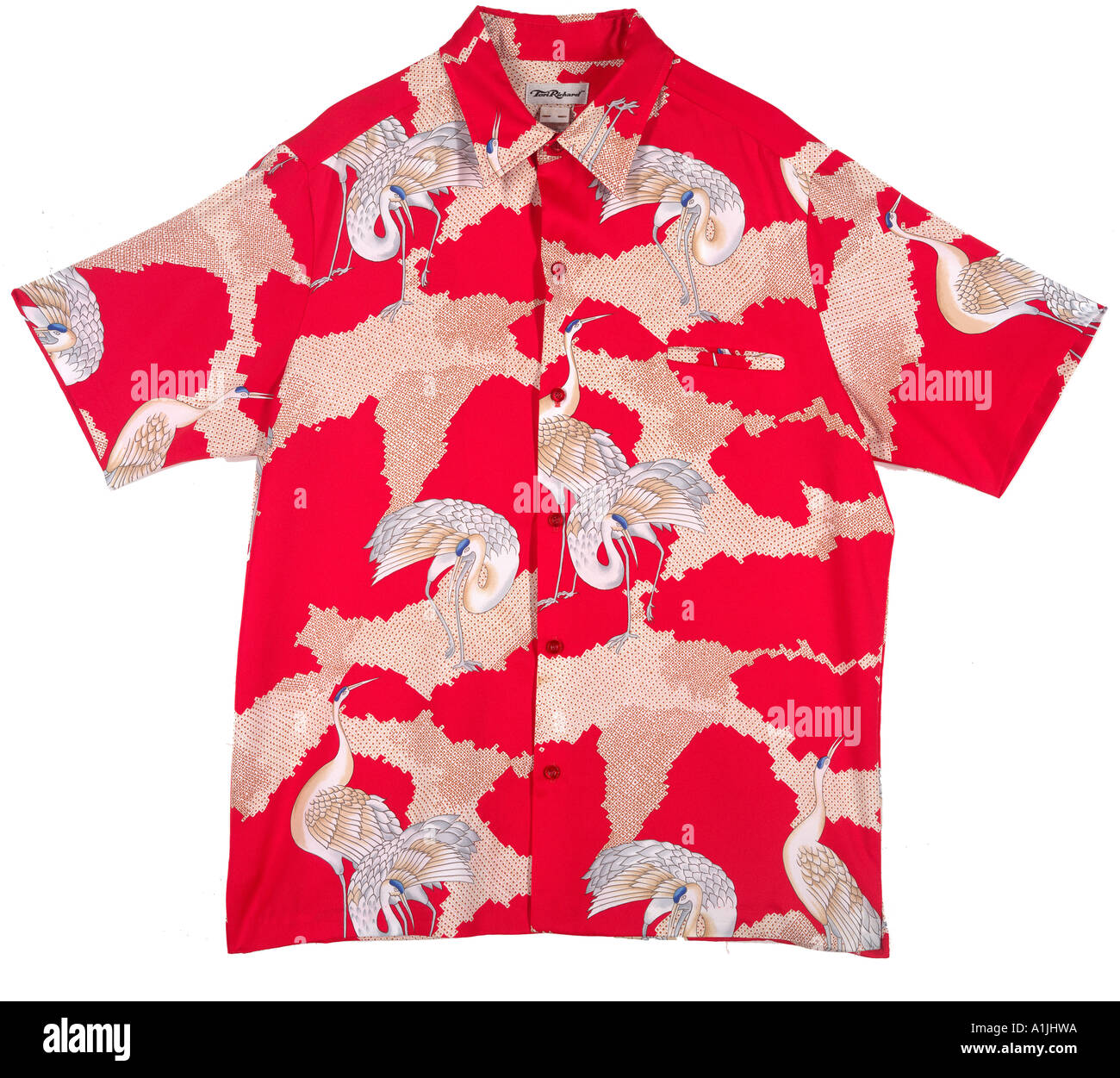 Vintage Style Canoe Red Hawaiian Shirt