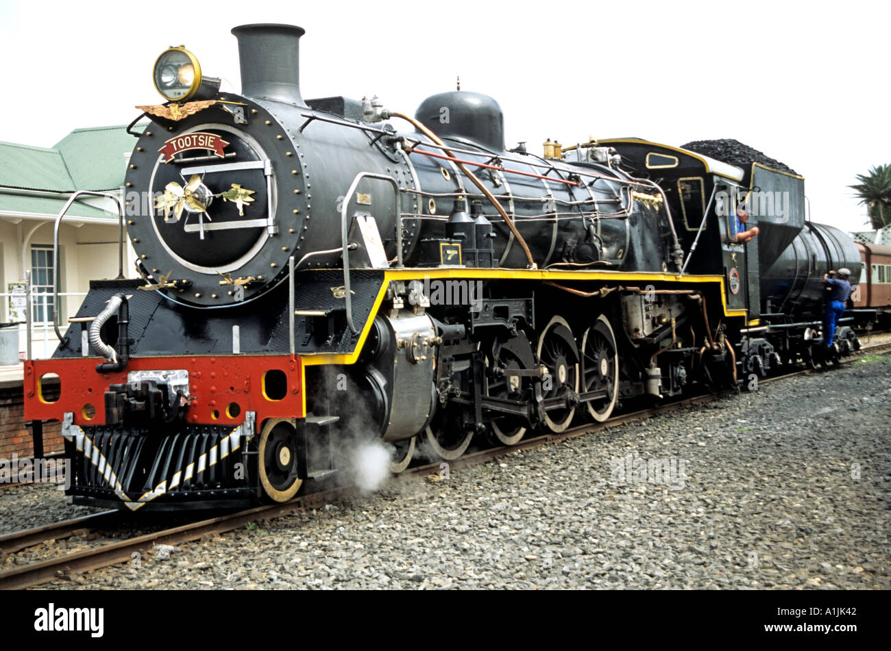 KNYSNA SOUTH AFRICA October Tootsie a steam engine in Knysna Station ...