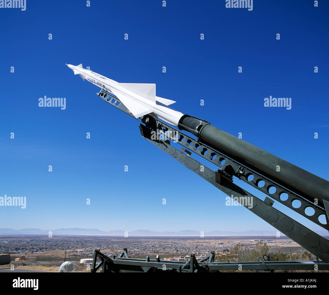 space memorabilia displayed at museum in new mexico Stock Photo Alamy