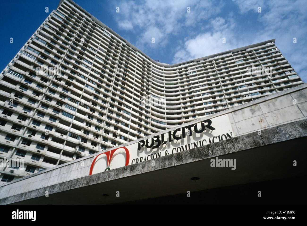 Havana Cuba Edificio FOCSA in Vedado an example of 1950 s modernist architecture Stock Photo