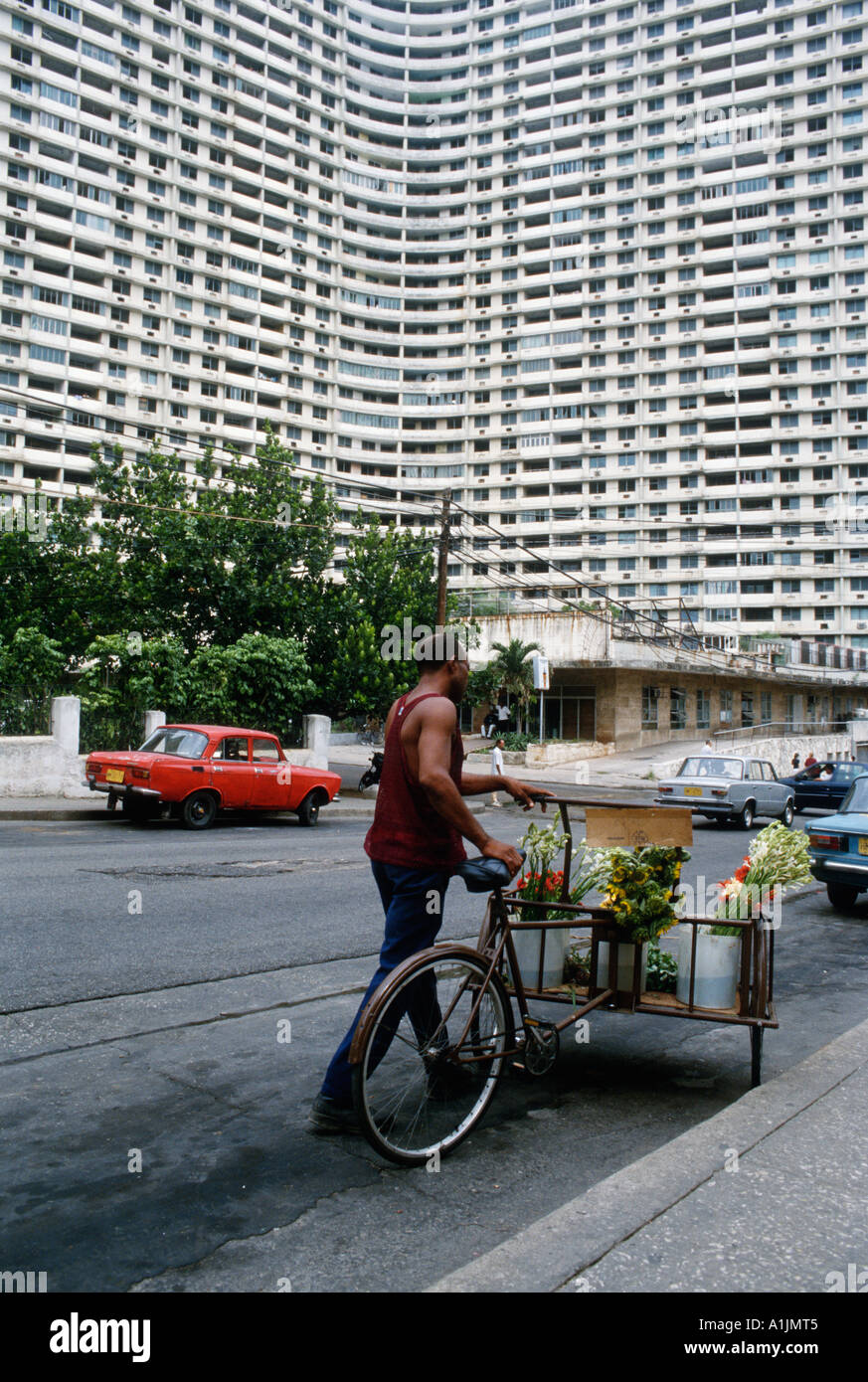 Havana Cuba Edificio Focsa in Vedado an example of 1950 s modernist architecture Stock Photo