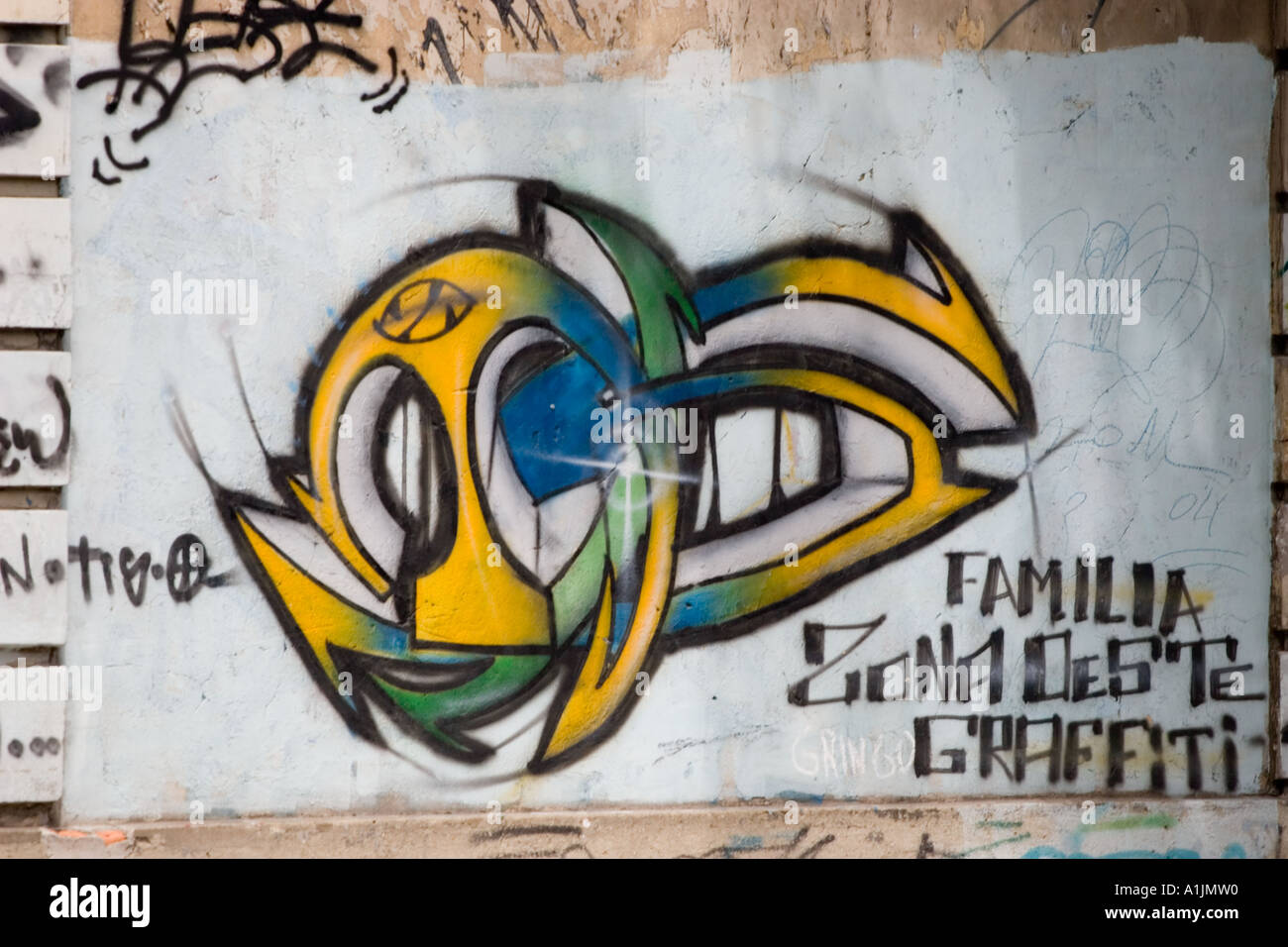 Rio Graffiti B - Abstract Stock Photo