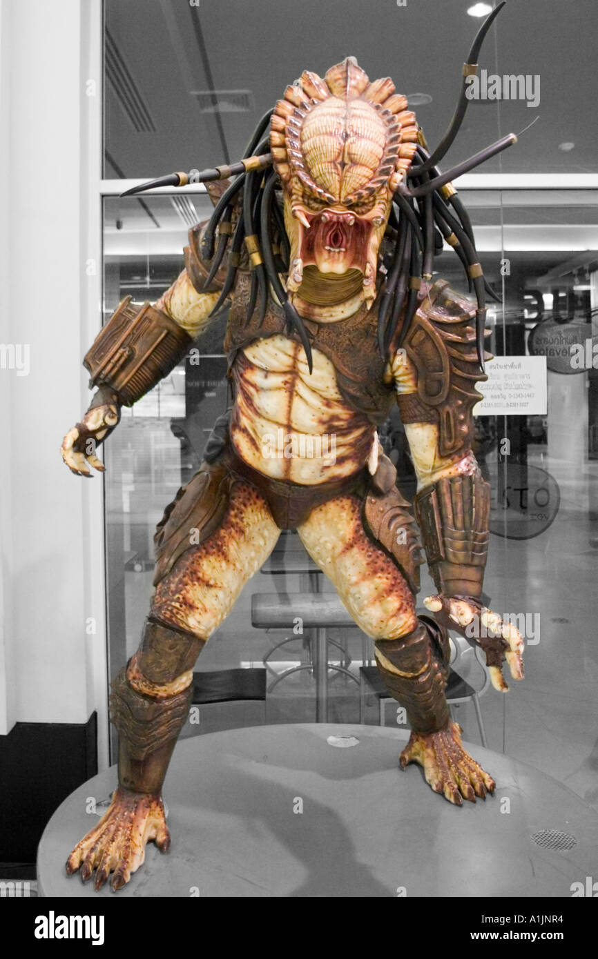 Life-size predator statue Stock Photo