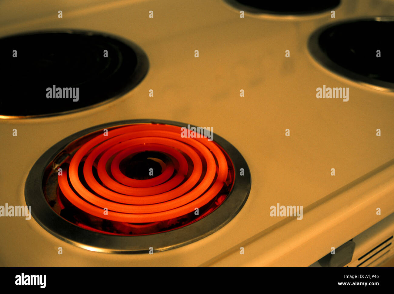 Electric stove top burner Stock Photo Alamy
