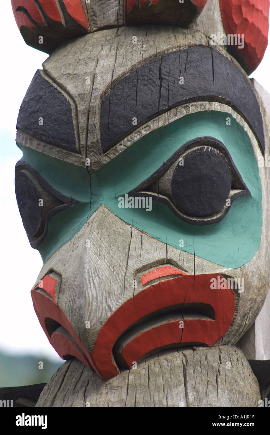 totem pole alaska Stock Photo - Alamy