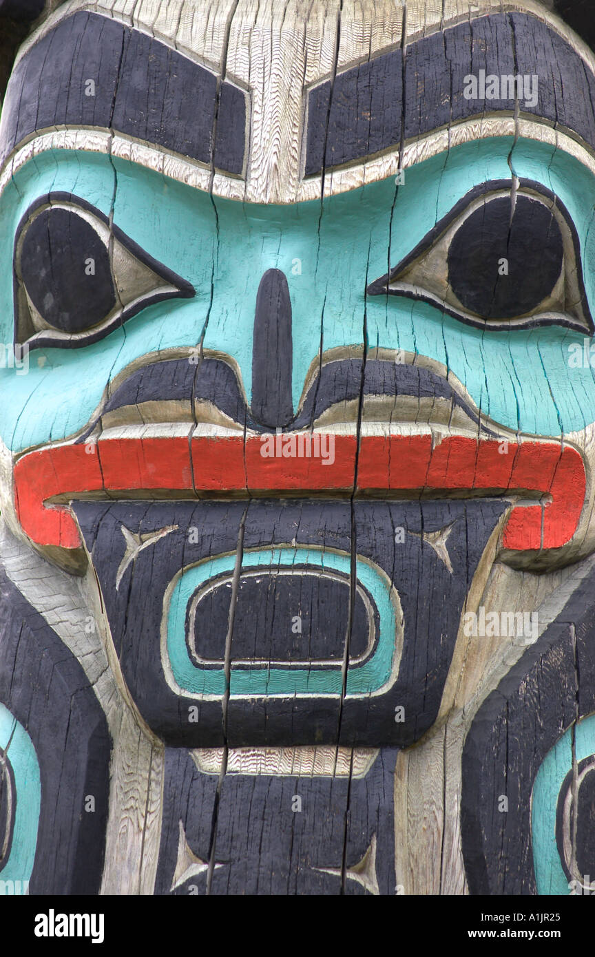 totem pole Alaska Stock Photo - Alamy