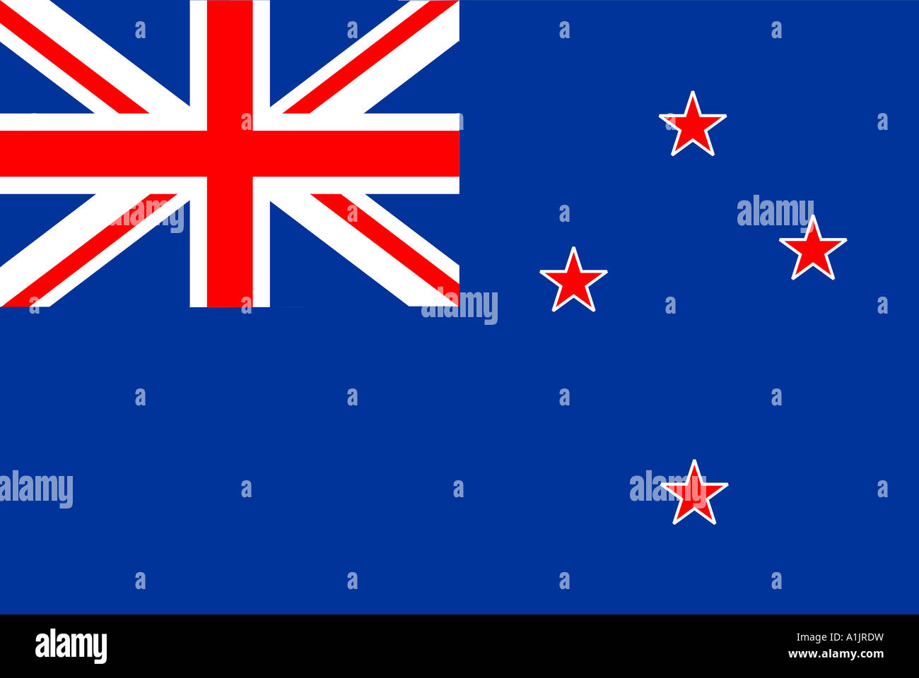 New Zealand national flag Stock Photo