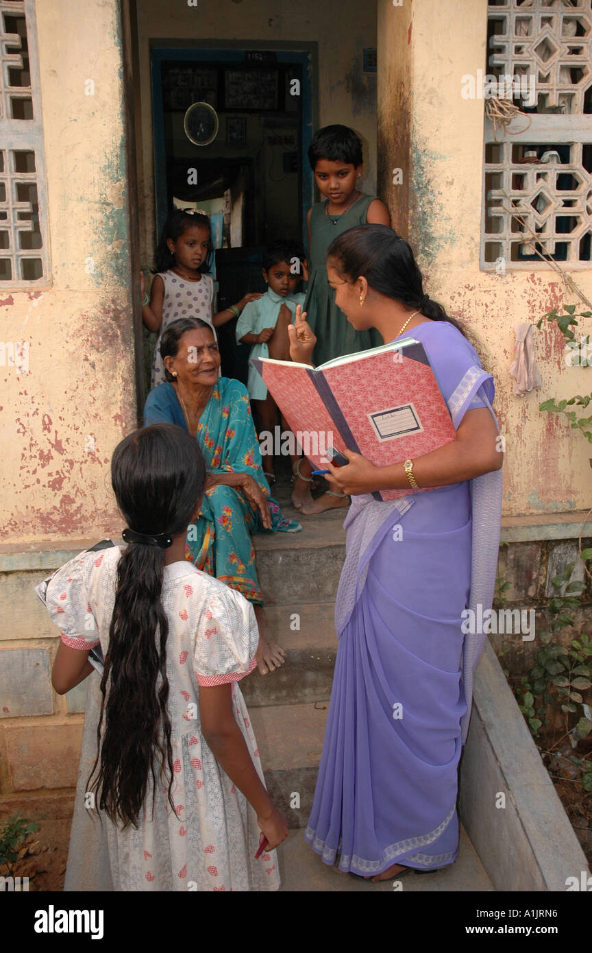 Conducting a house to house survey on visual impairment in a tsunami