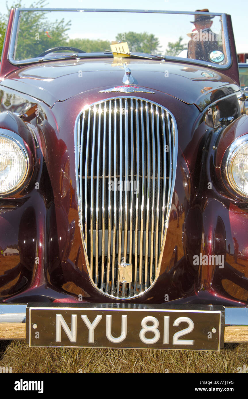 Close up of vintage motor car grille Stock Photo