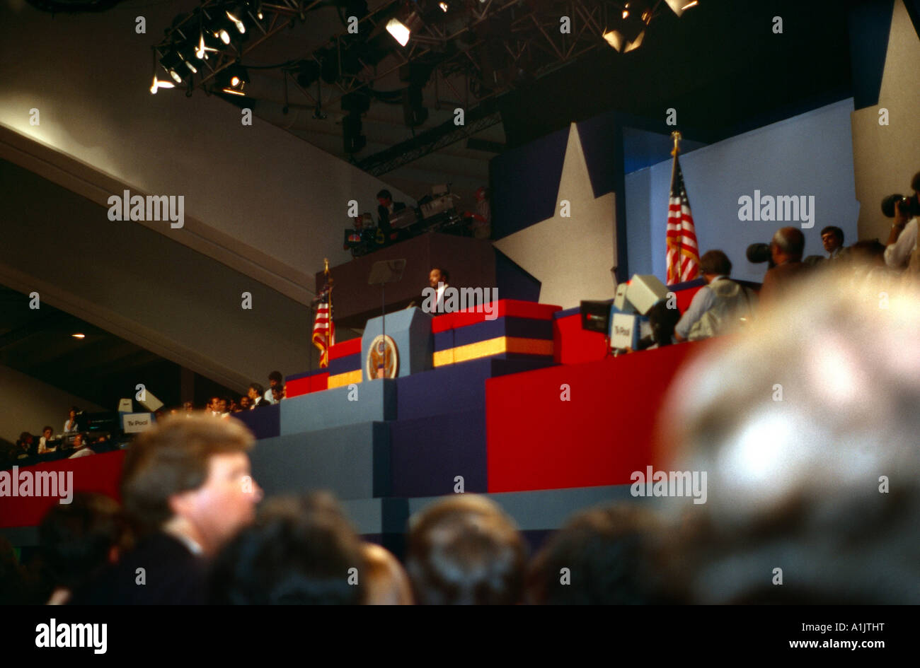 Jesse Jackson Delegates Convention USA Stock Photo