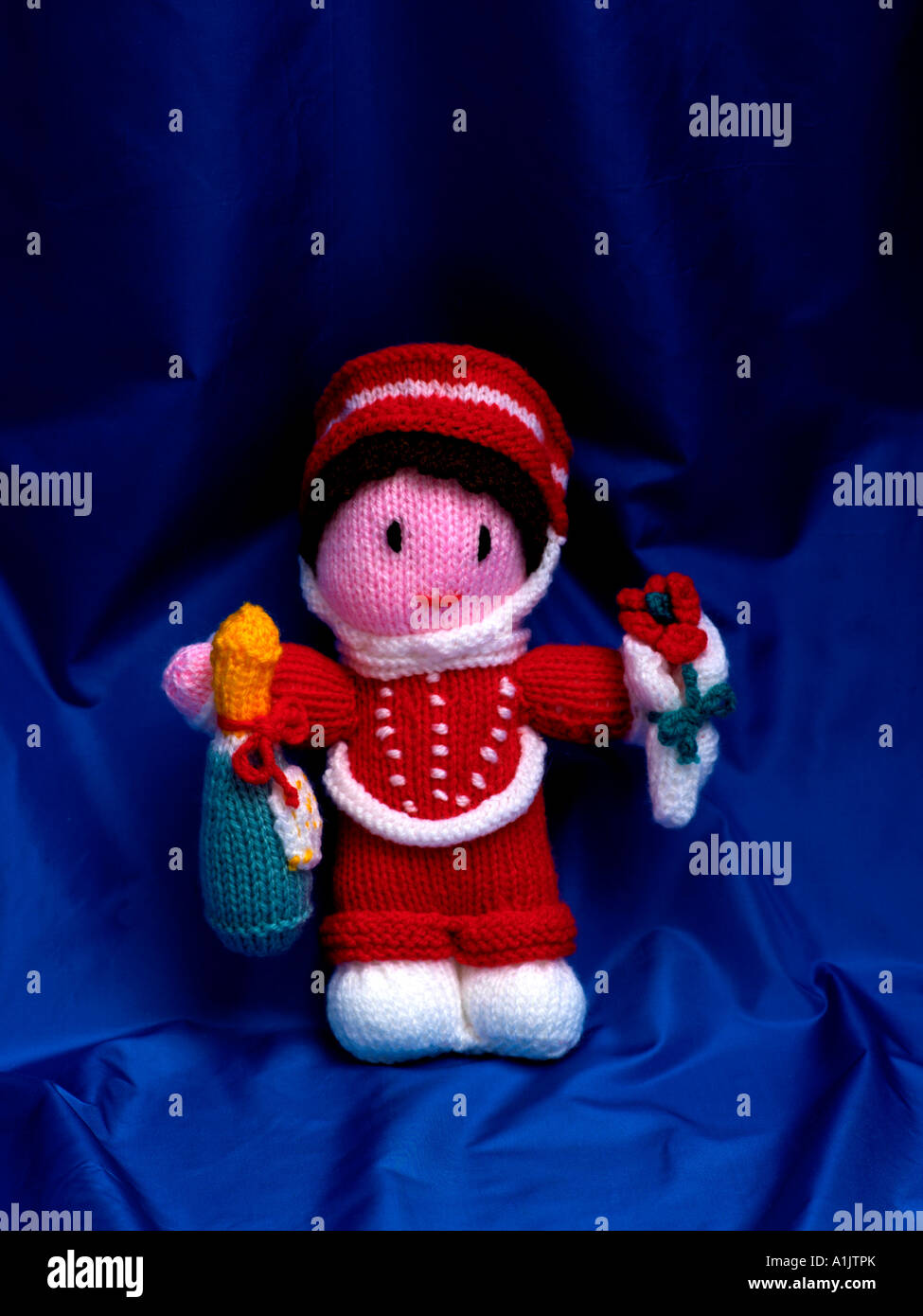 Soft Hand Made KnittedToy Stock Photo