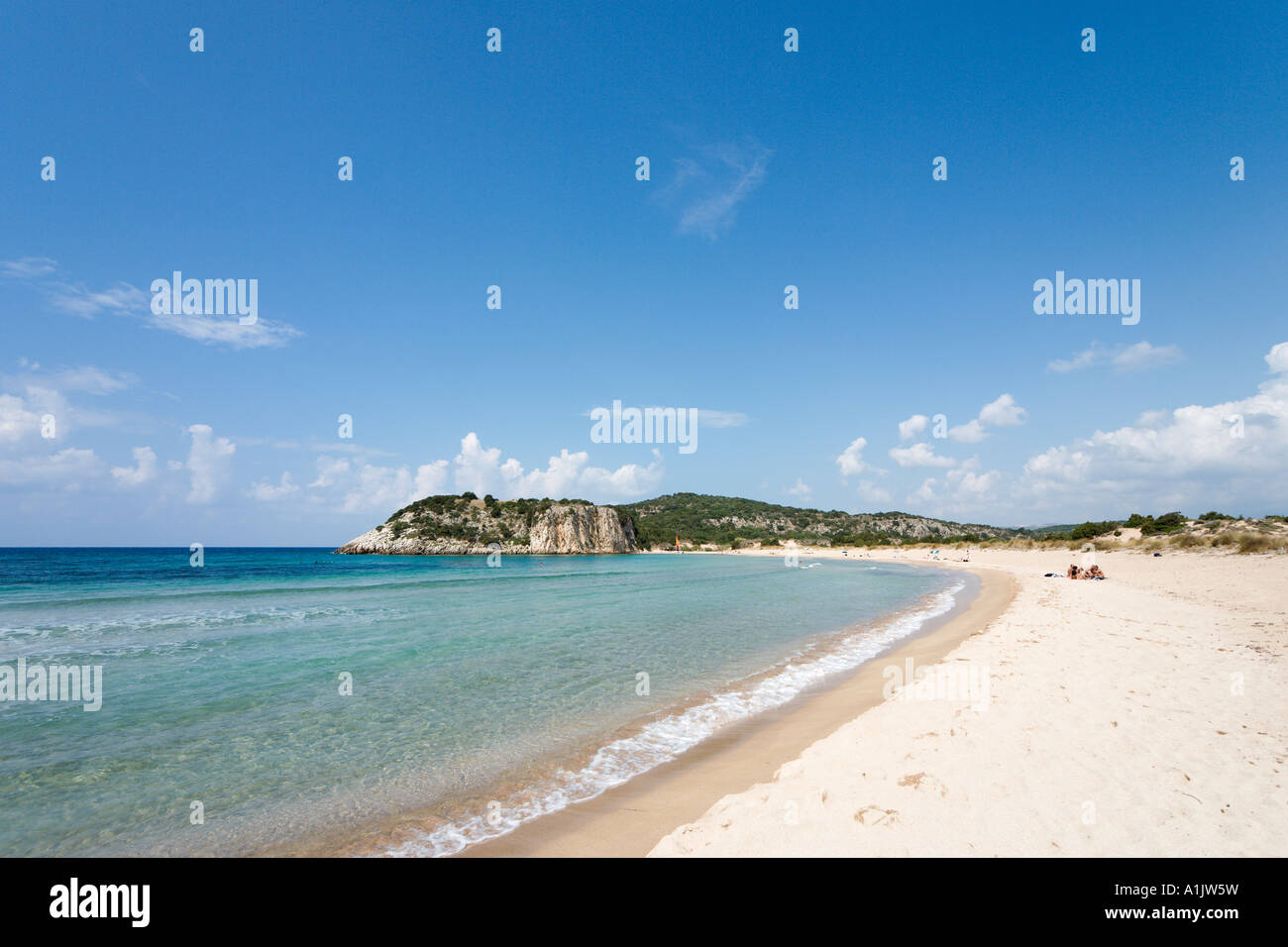 Voidokilia Beach, Petrohori near Yialova, Messinia, Peloponnese, Greece Stock Photo