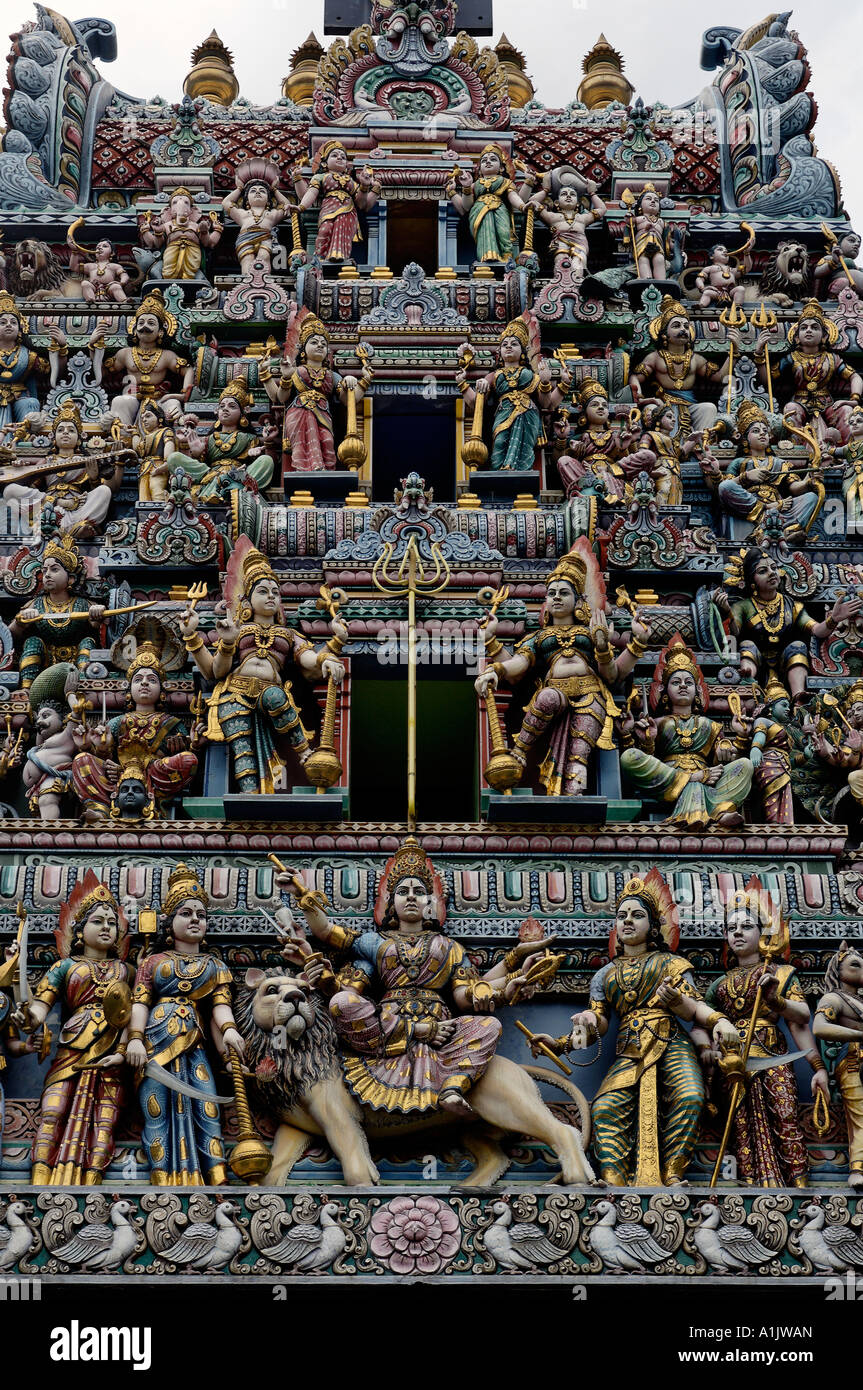 Sri Veeramakali Aman Temple, Singapore Stock Photo