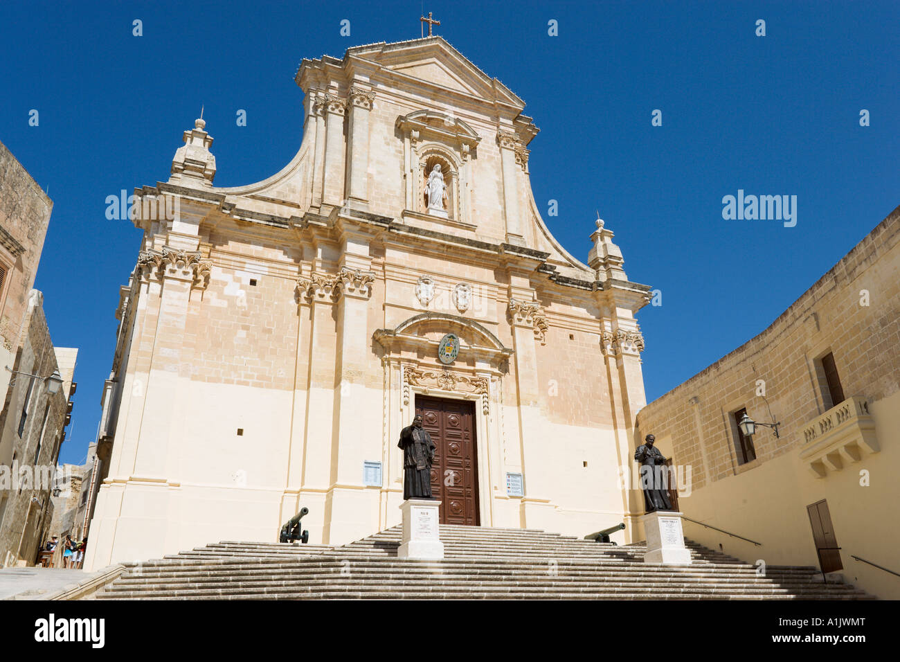 Cathedral in the Citadella, Victoria (or Rabat), Gozo, Malta Stock Photo